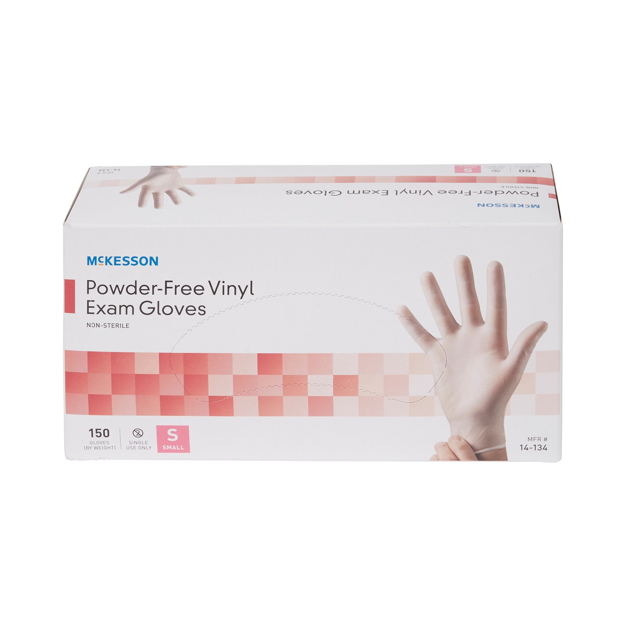 McKesson Vinyl Exam Glove, Small, Clear (150 Units)