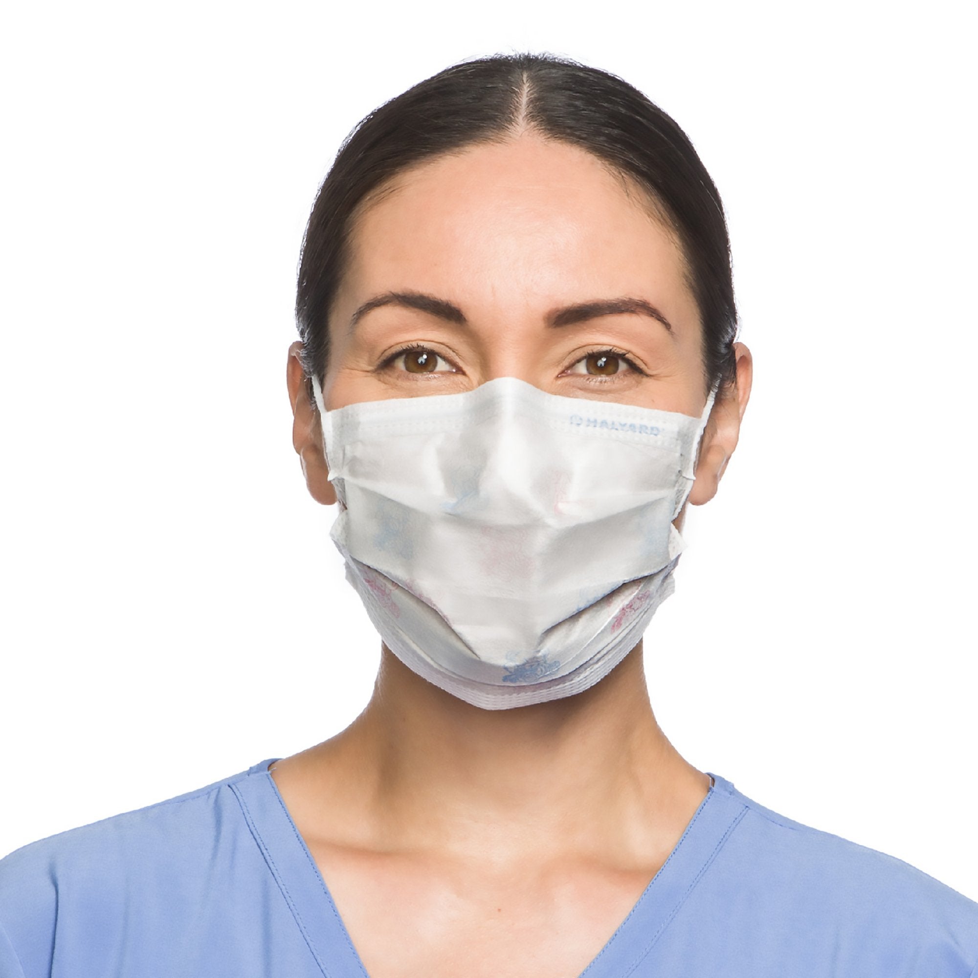 Halyard Procedure Mask, Pleated, One Size Fits Most, Yellow, Non-Sterile (50 Units)