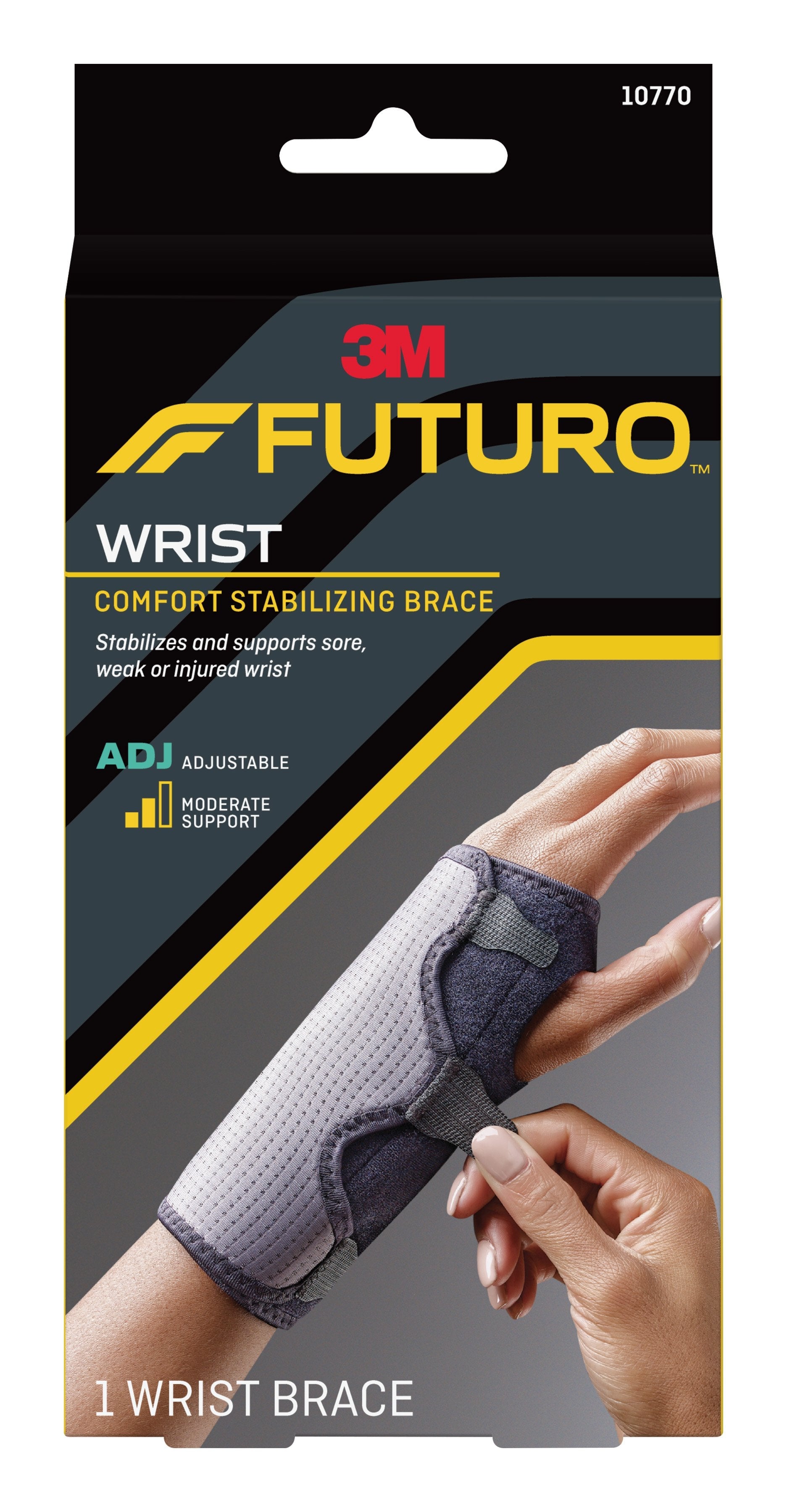 3M™ Futuro™ Wrist Brace, Comfort Fabric, Left or Right Hand (1 Unit)