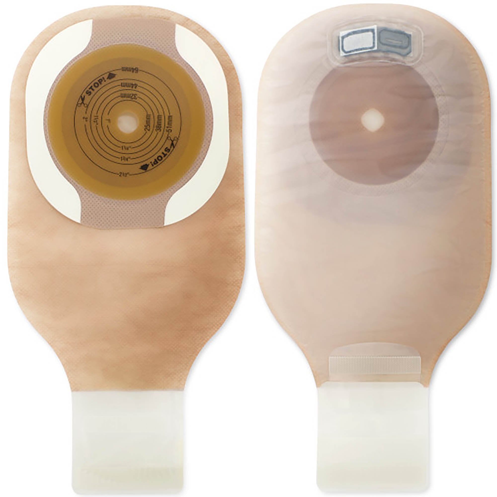 Premier™ One-Piece Drainable Ultra Clear Filtered Ostomy Pouch, 12 Inch Length, Up to 1½ Inch Stoma (5 Units)