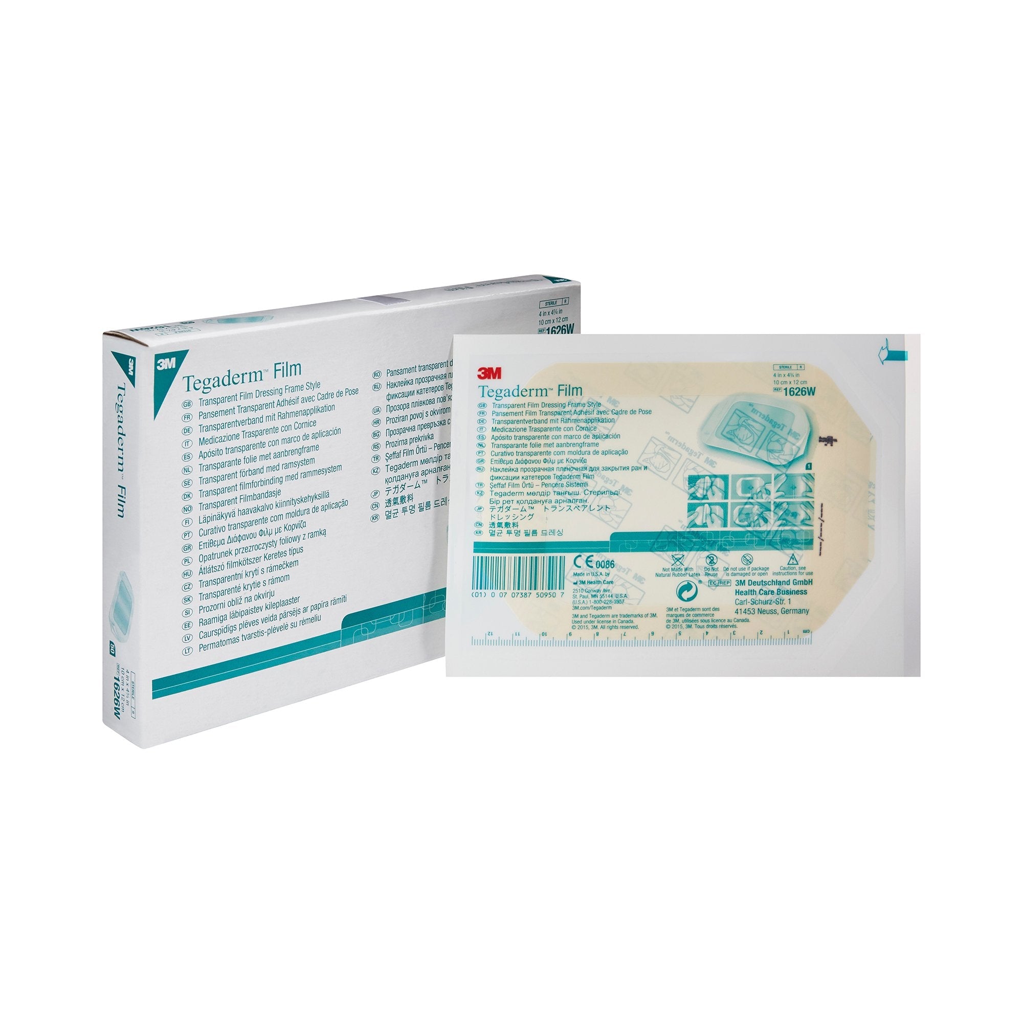 3M Tegaderm Transparent Film Dressing 4x4-3/4" Sterile - 50 Pack