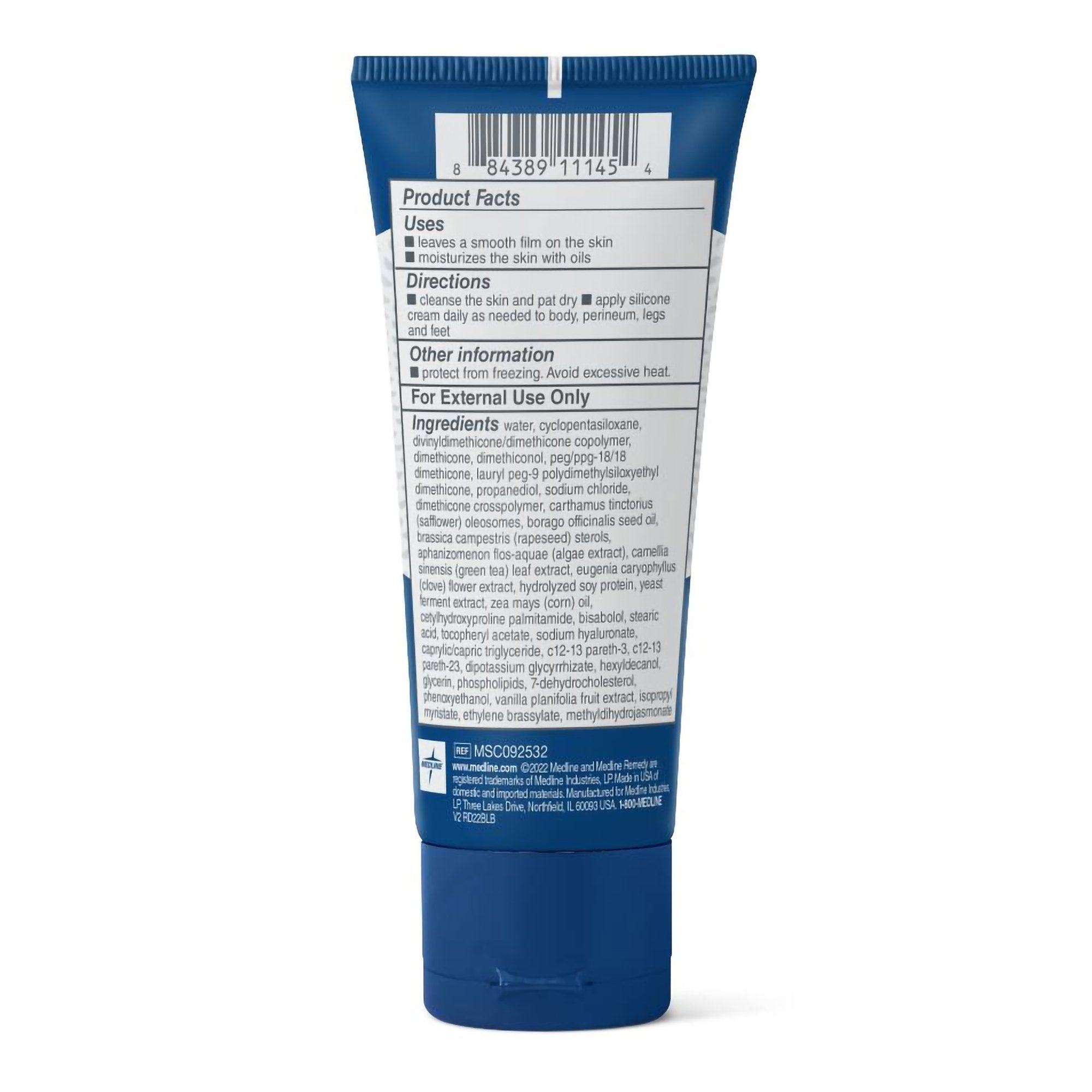 Hand and Body Moisturizer Medline Remedy® Clinical Prevent 2 oz. Tube Vanilla Scent Cream CHG Compatible - image 2