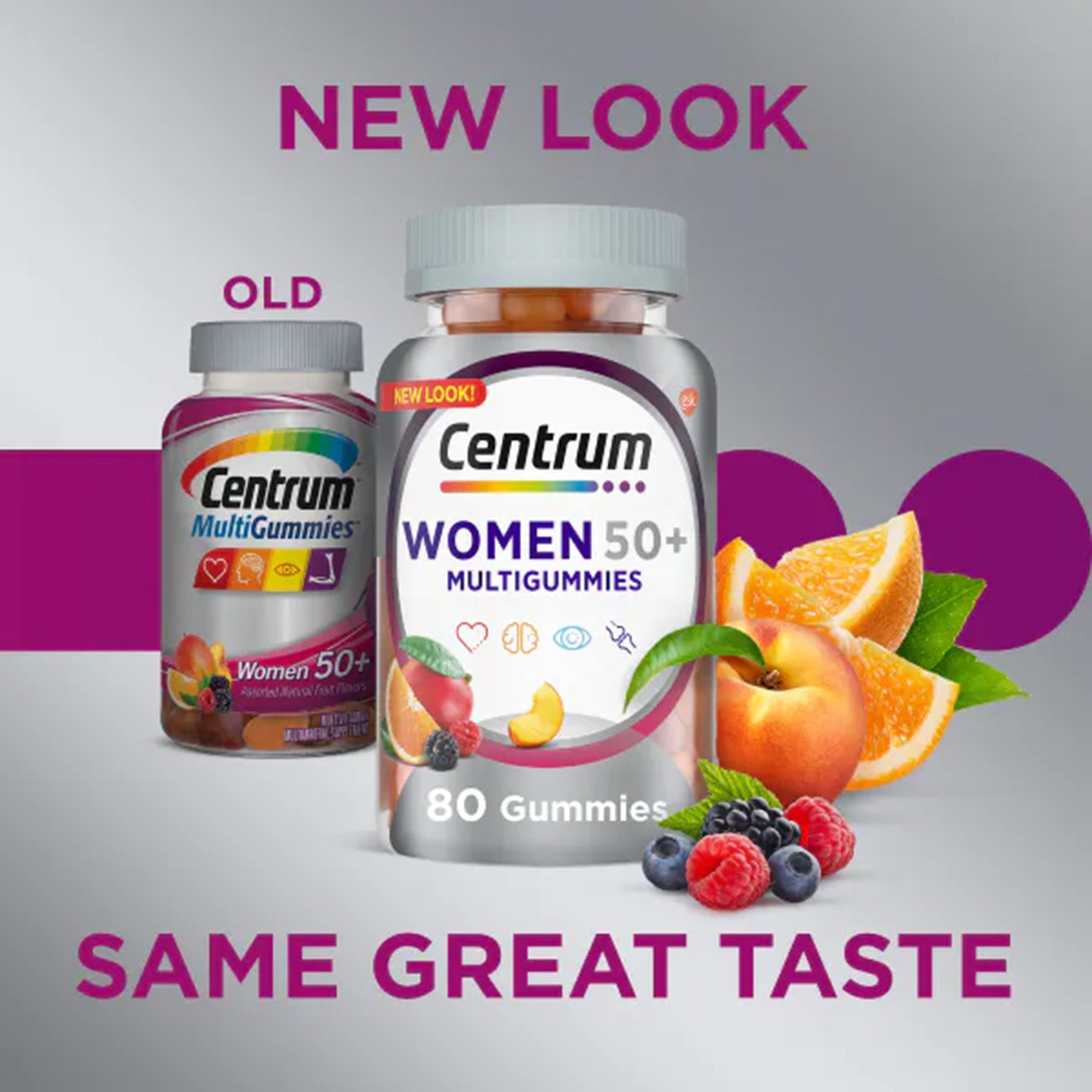 Centrum Women 50+ MultiGummies Assorted Natural Fruit Flavors (1 Unit)