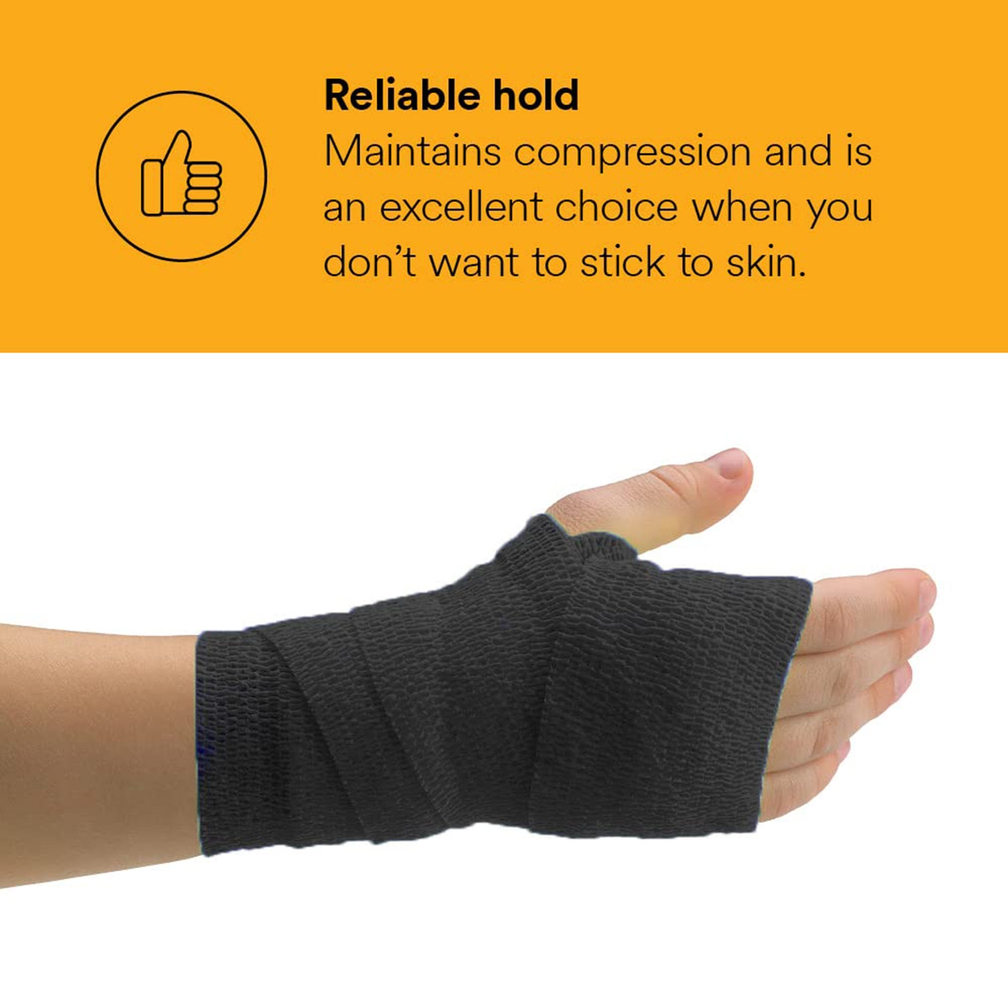 Cohesive Bandage 3M™ Coban™ LF 2 Inch X 5 Yard Self-adherent Closure Black NonSterile Low Compression - image 5