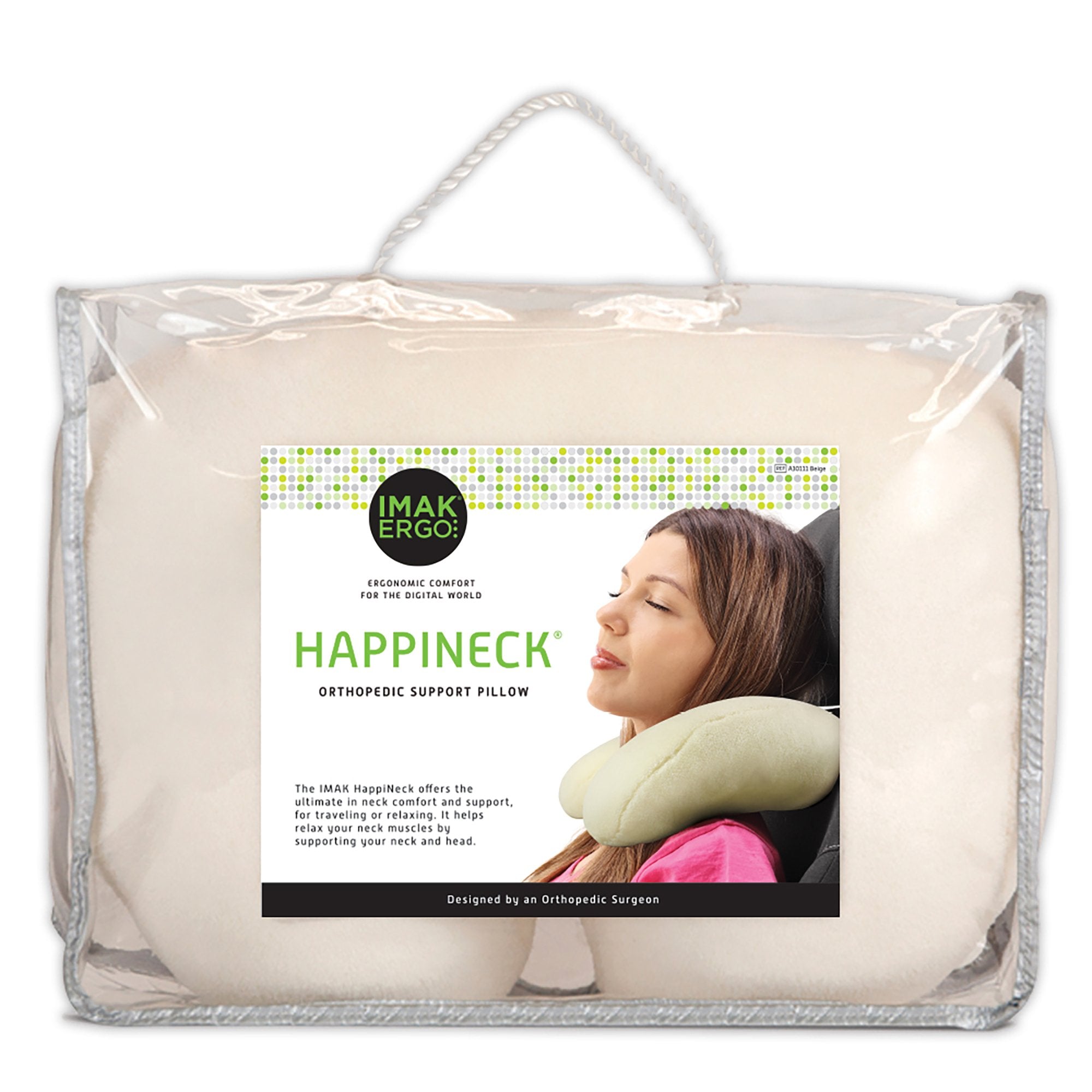 IMAK® Ergo Happineck Crescent Neck Pillow, Beige (1 Unit)