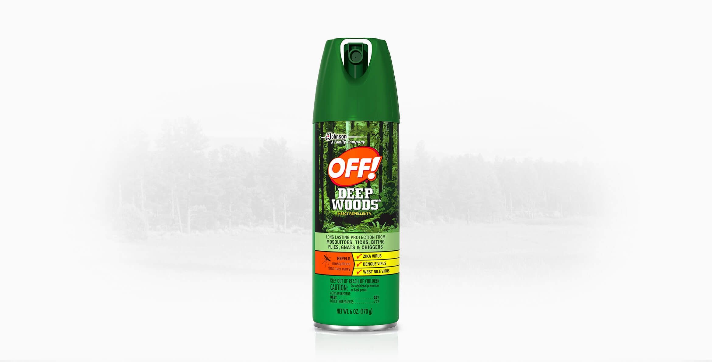Insect Repellent DEET OFF!® Deep Woods® Topical Liquid 6 oz. Aerosol Can