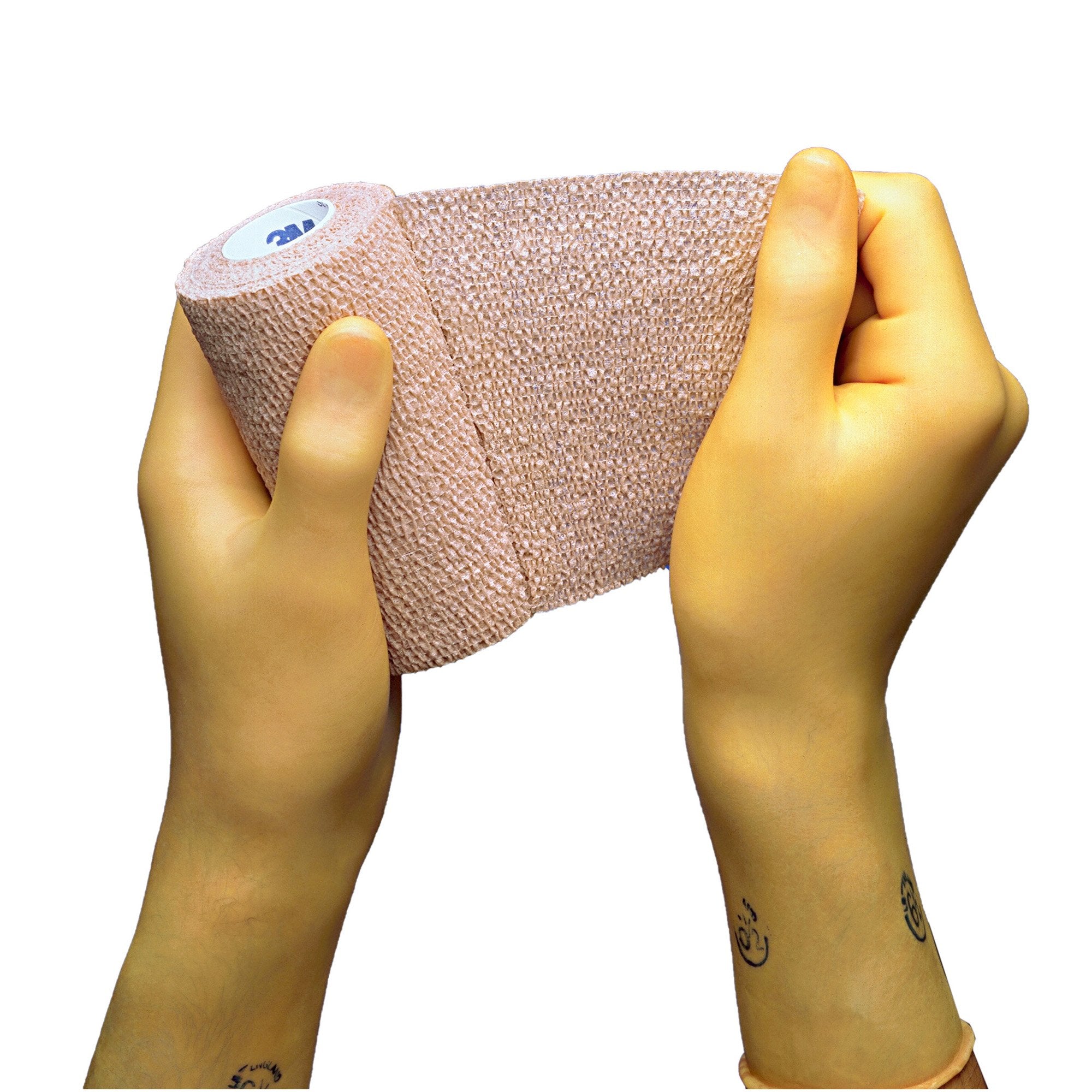 Cohesive Bandage 3M™ Coban™ 1 Inch X 5 Yard Self-Adherent Closure Tan NonSterile Standard Compression - image 2