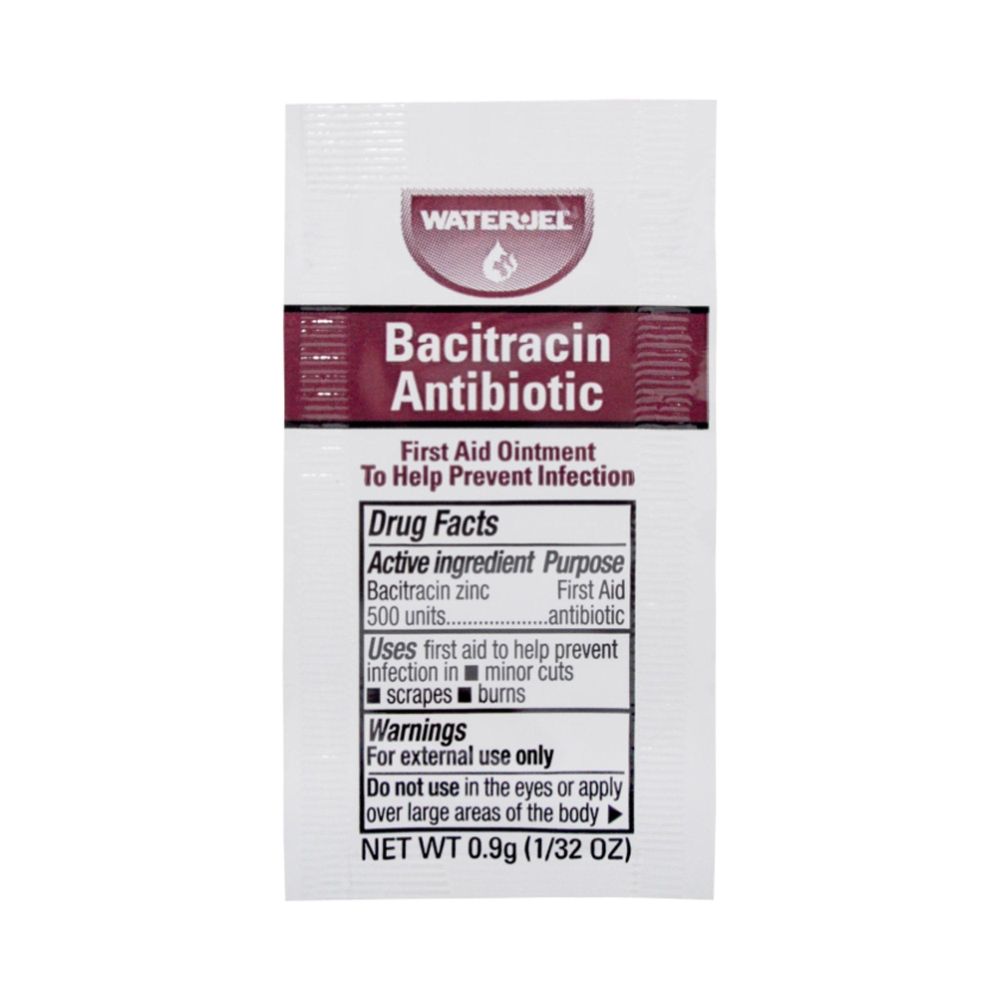 First Aid Antibiotic Bacitracin Zinc Water Jel® Ointment 0.9 Gram Individual Packet - image 2