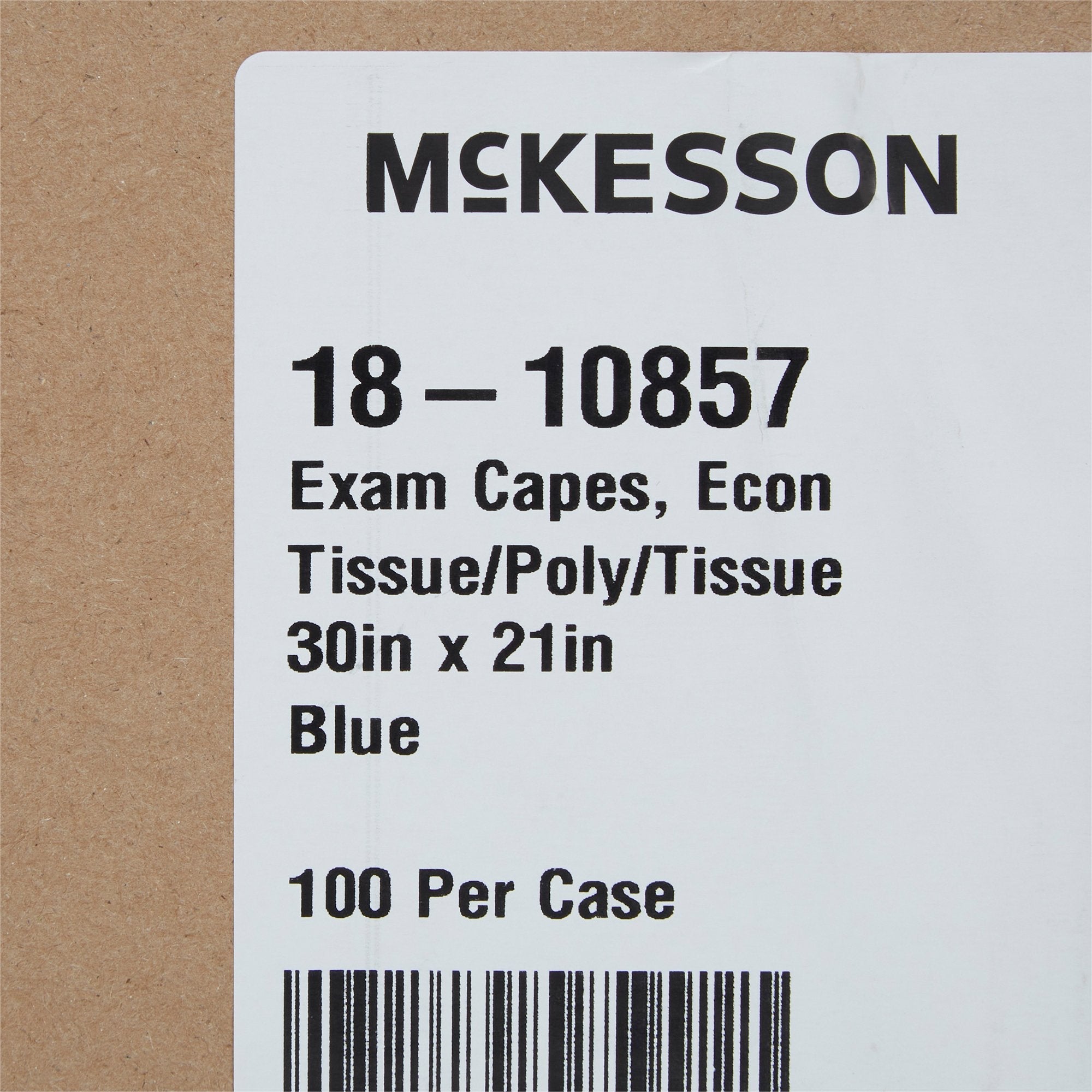 McKesson Exam Cape, Blue (100 Units)