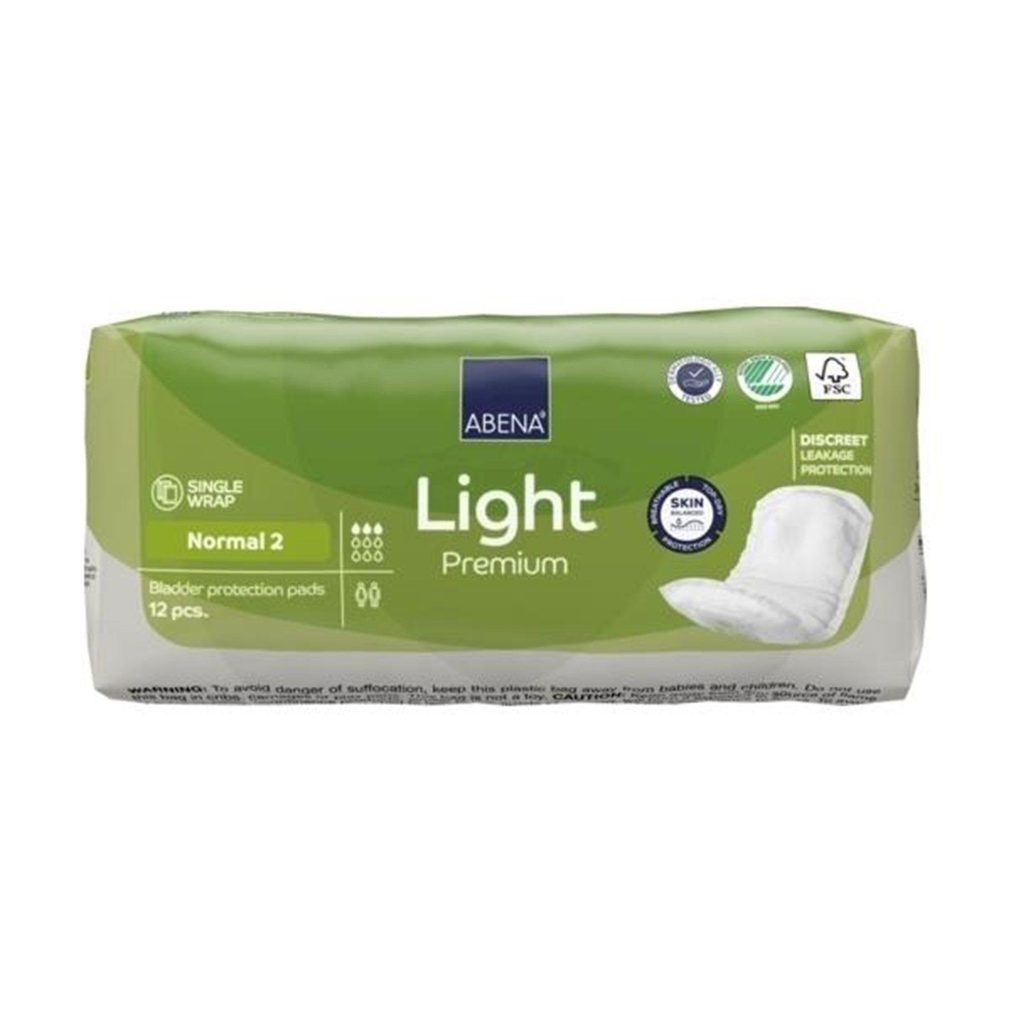 Bladder Control Pad Abena® Premium Light Normal 4.3 X 10.2 Inch Light Absorbency Fluff / Polymer Core Size 2 - image 5