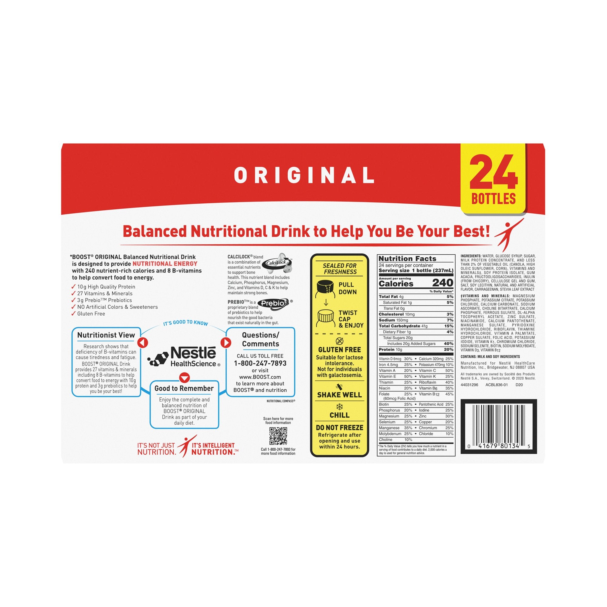 Oral Supplement Boost® Original Very Vanilla Flavor Liquid 8 oz. Bottle - image 2