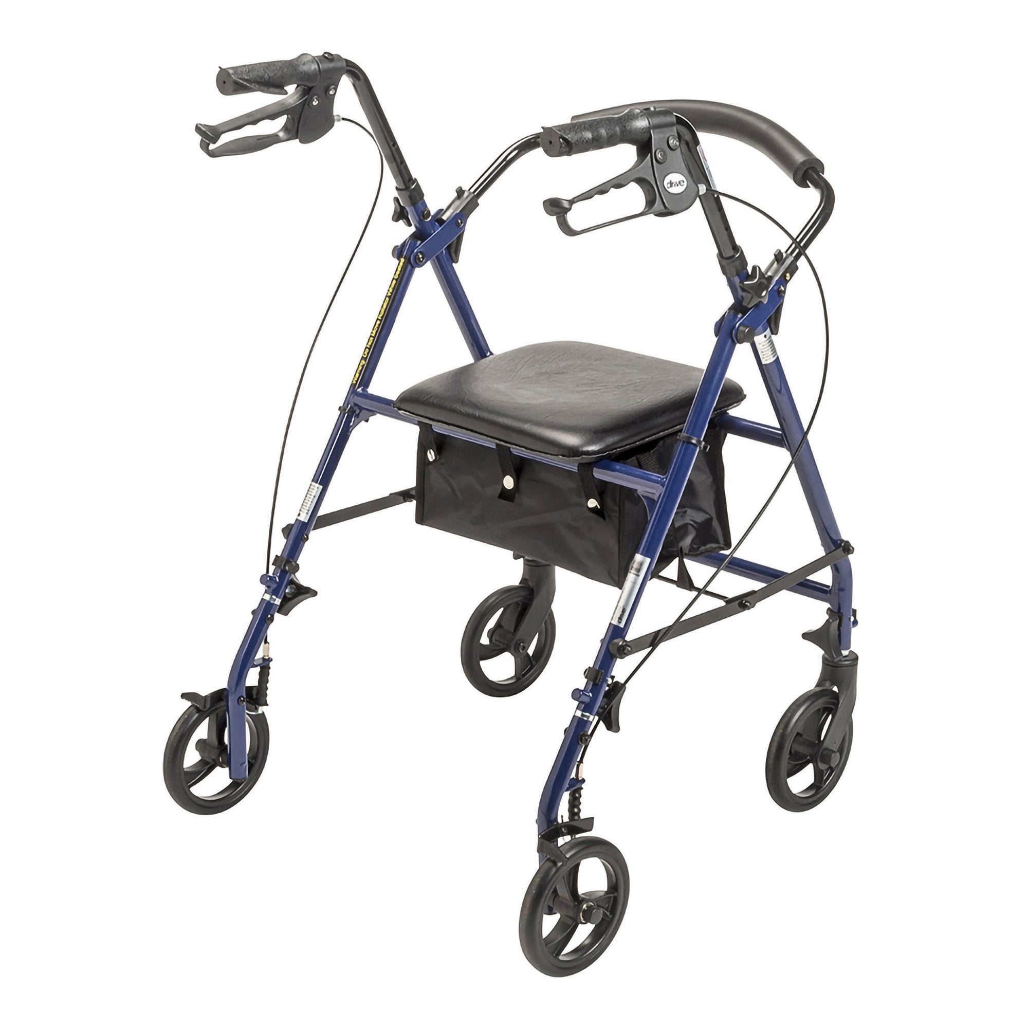 drive™ Steel Rollator with 6 Inch Wheels, Blue (1 Unit)