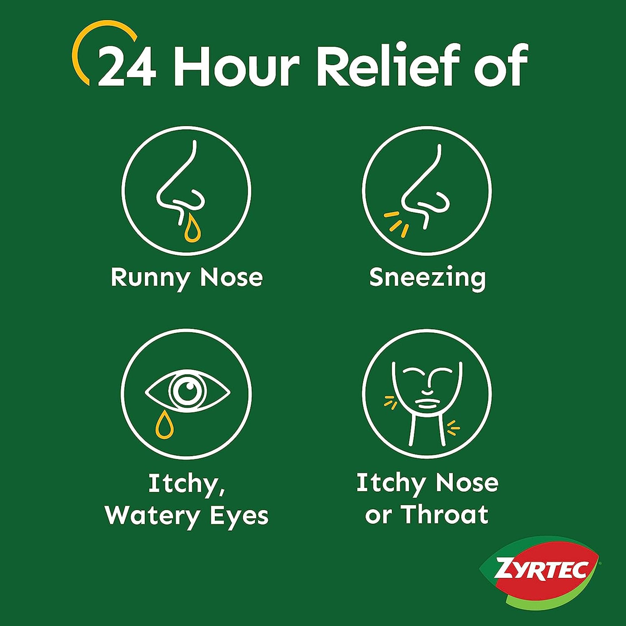 Zyrtec® 24 Hour 10 mg Tablets (1 Unit)