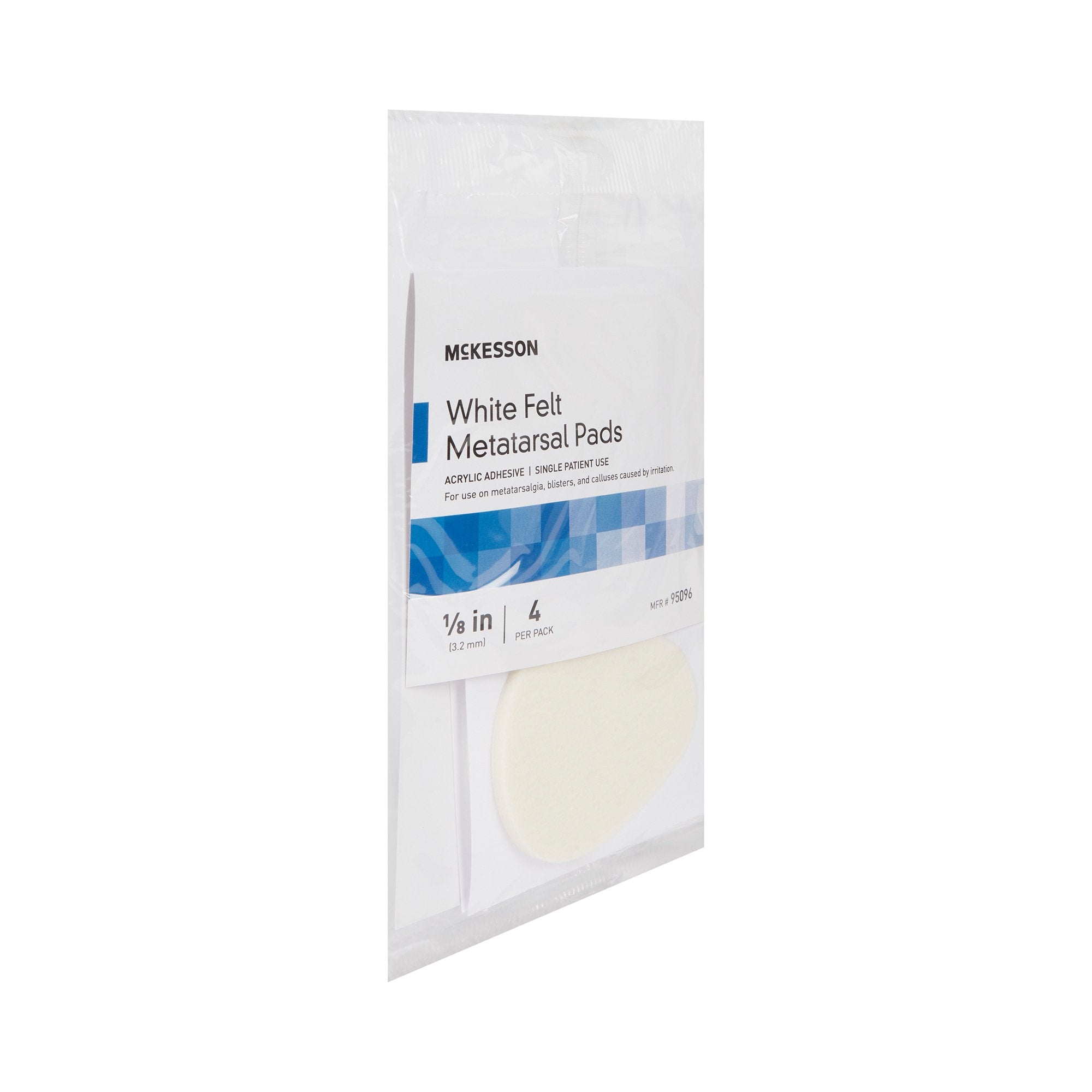 Metatarsal Cushion McKesson Pedi-Pad Size 106-L Adhesive Backing Foot - image 2