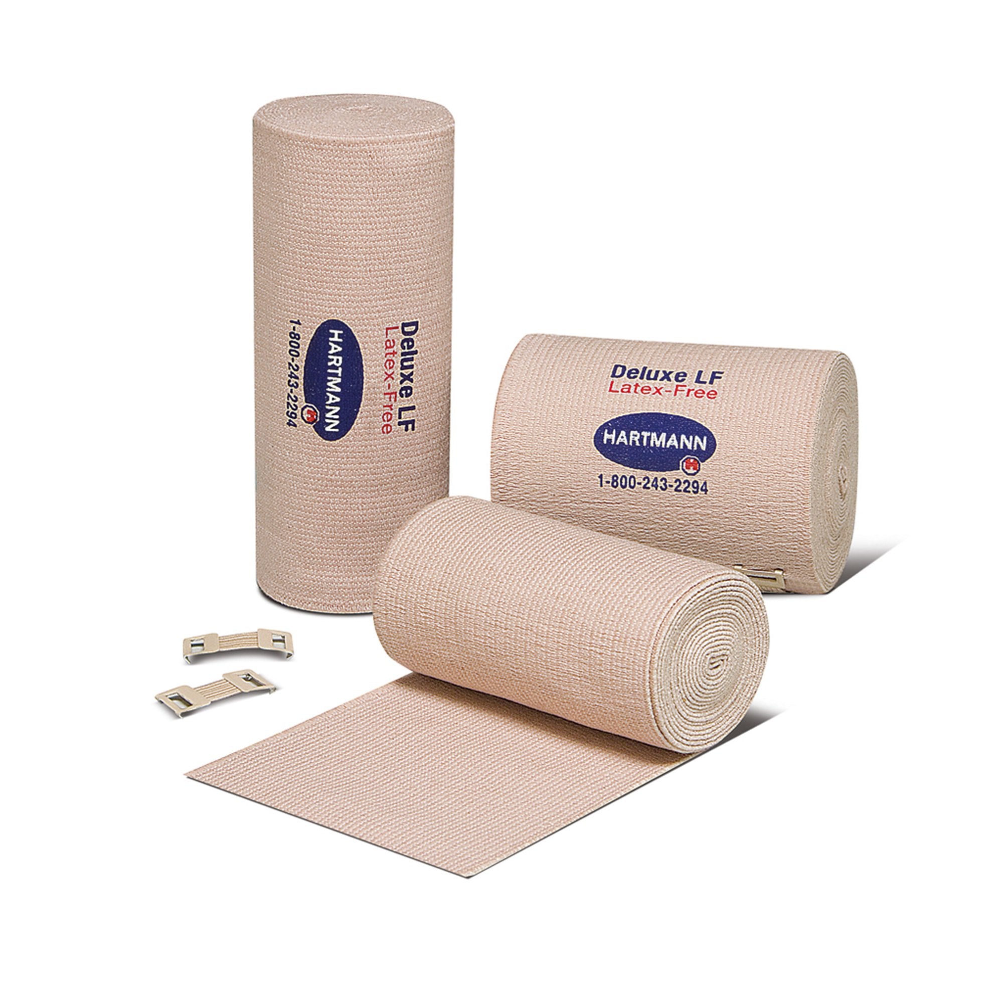 Elastic Bandage Deluxe® 4 Inch X 5-1/2 Yard Clip Detached Closure Tan Sterile Standard Compression - image 2