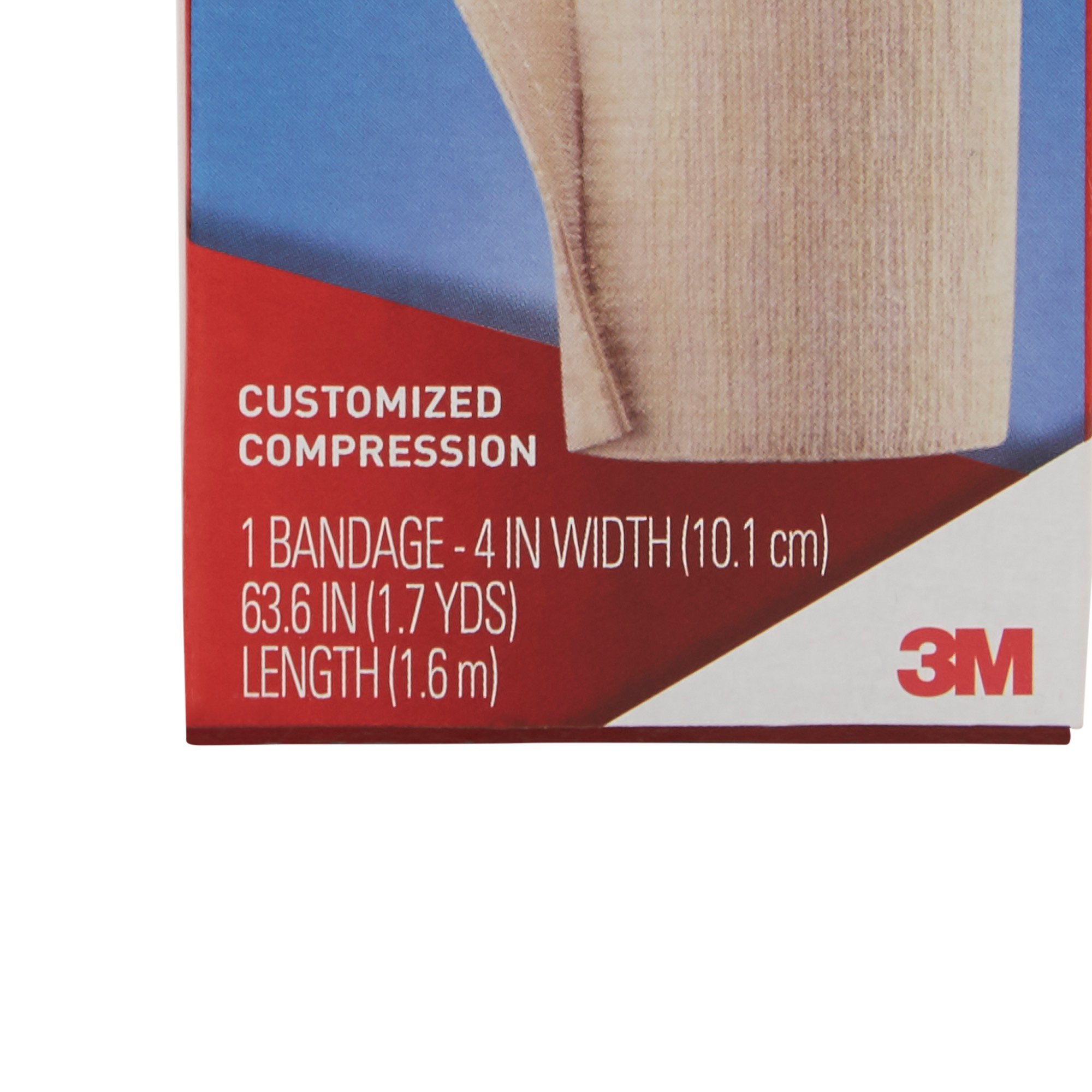 Elastic Bandage 3M™ ACE™ 4 Inch X 5-3/10 Foot Single Hook and Loop Closure Tan NonSterile Standard Compression - image 3