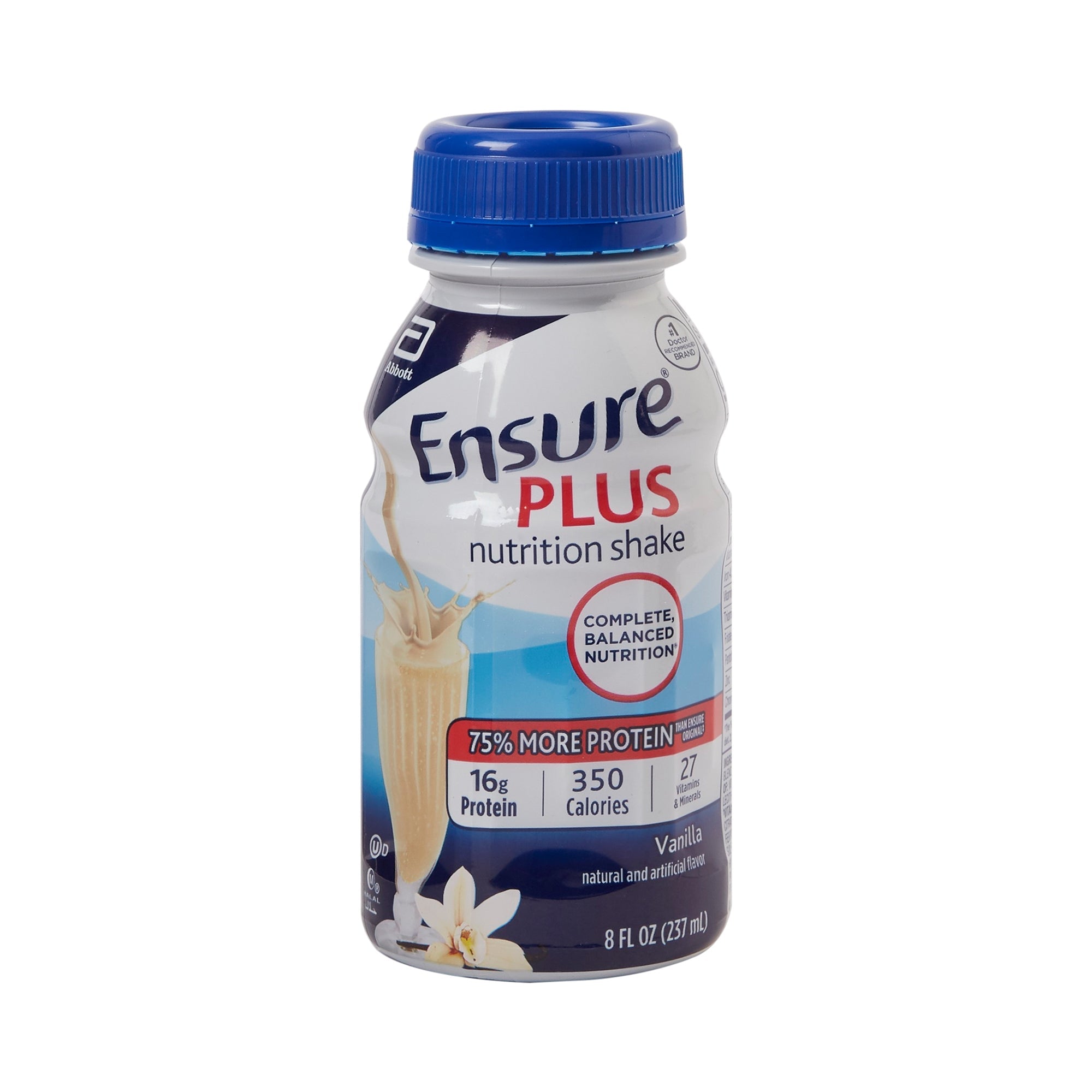 Ensure® Plus Vanilla Nutrition Shake - Balanced Meal Replacement 8oz