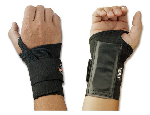 Wrist Support ProFlex® 4000 Single Strap Elastane / Elastic / Polyester Right Hand Black Large (1 Unit)