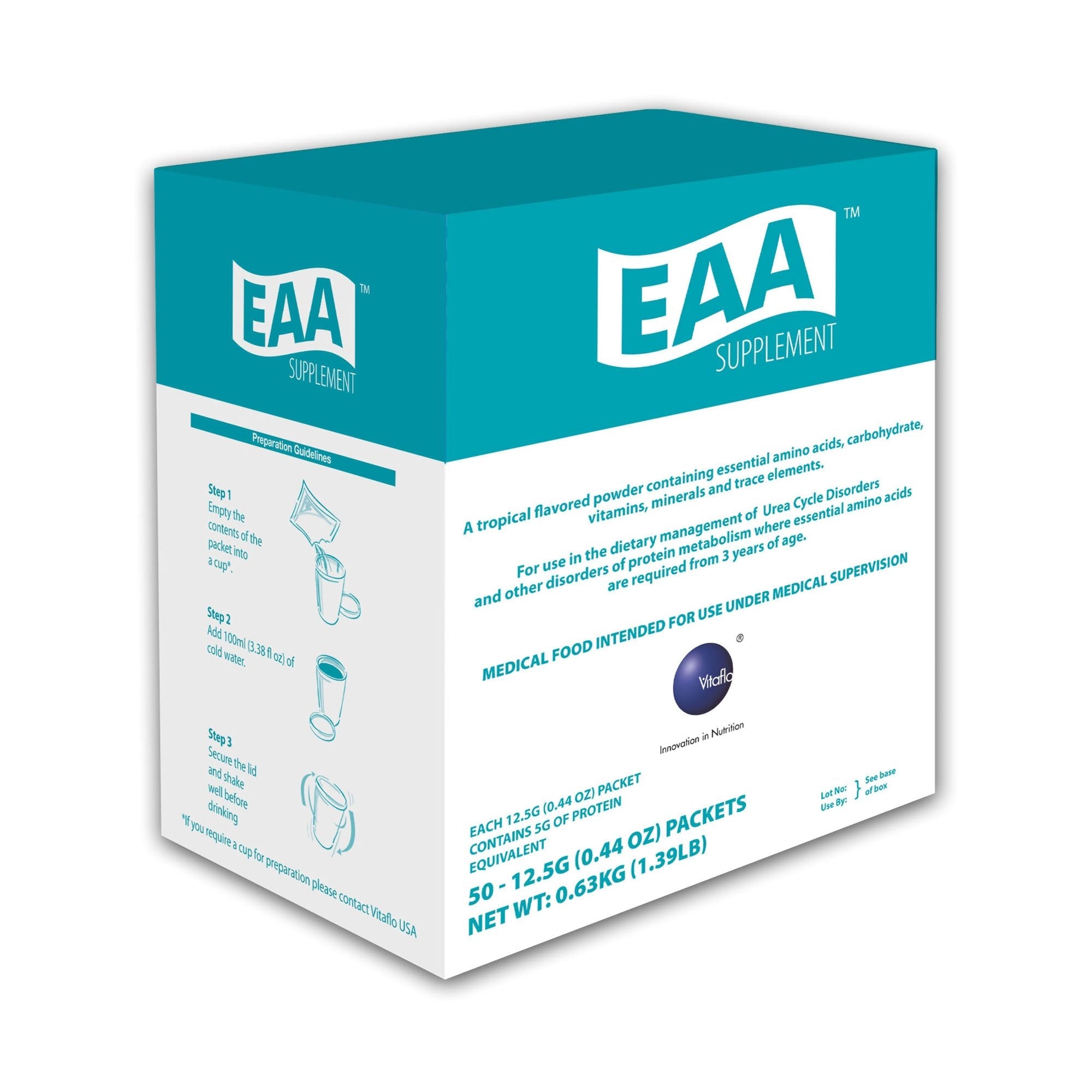 EAA Supplement™ for the Dietary Management of Urea Cycle Disorders, Tropical Flavor (50 Units)