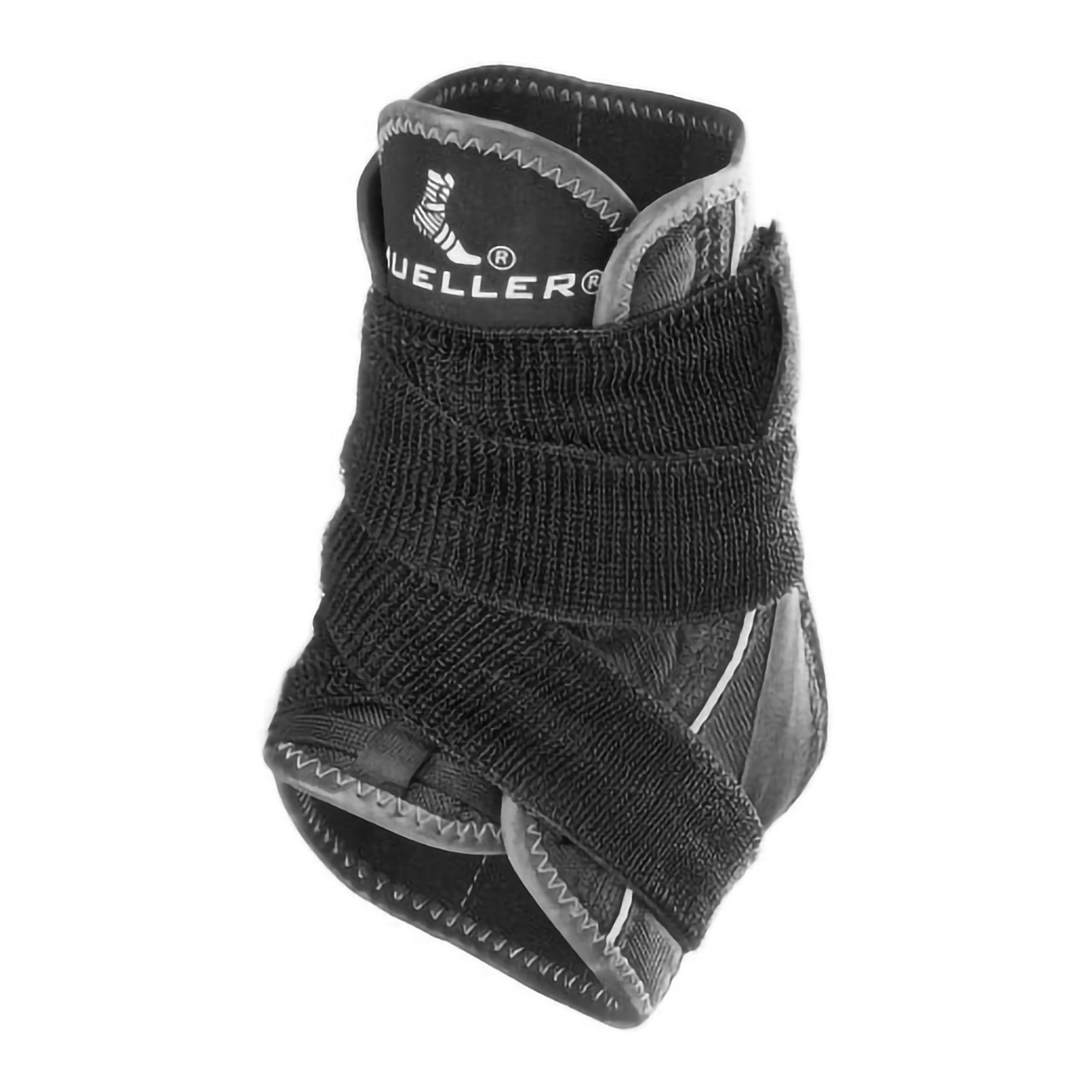 Ankle Support Mueller® Hg80® Medium Hook and Loop Strap Closure / Lace-Up Foot