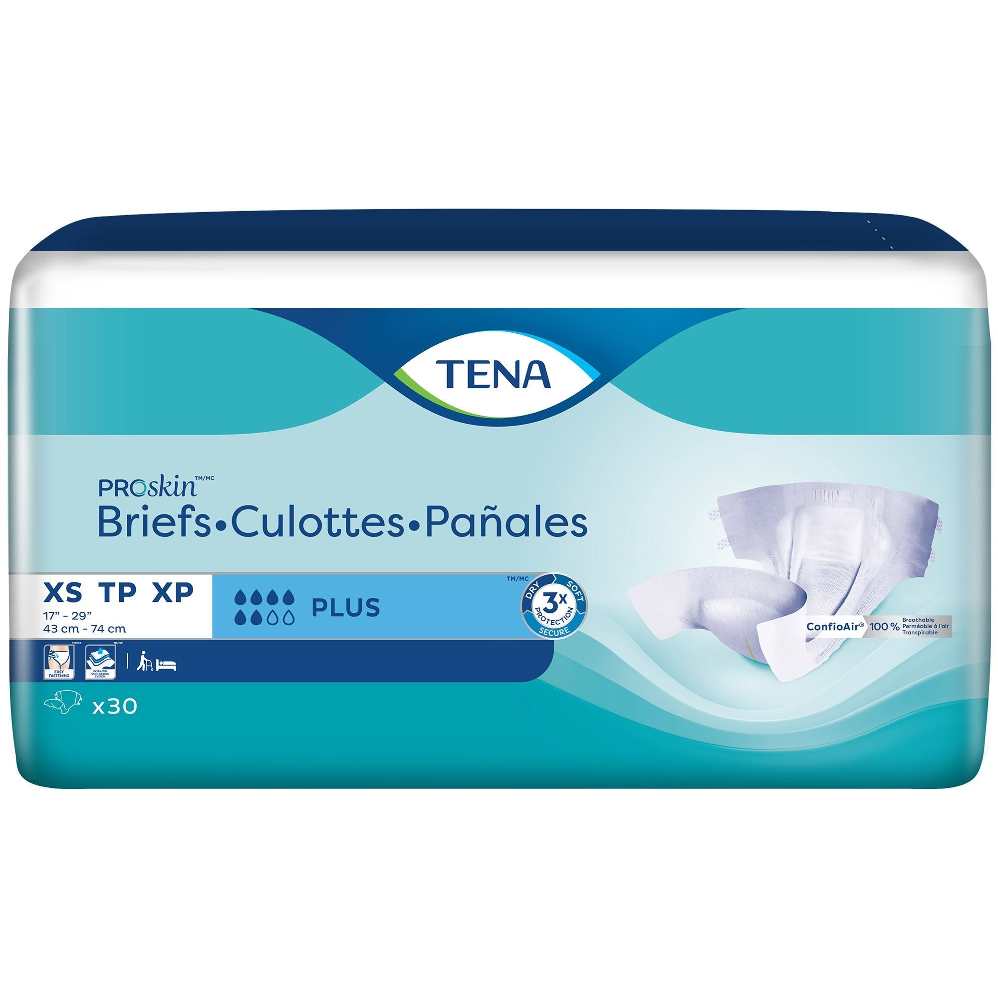 Tena® Youth Incontinence Brief, Extra Small (30 Units)