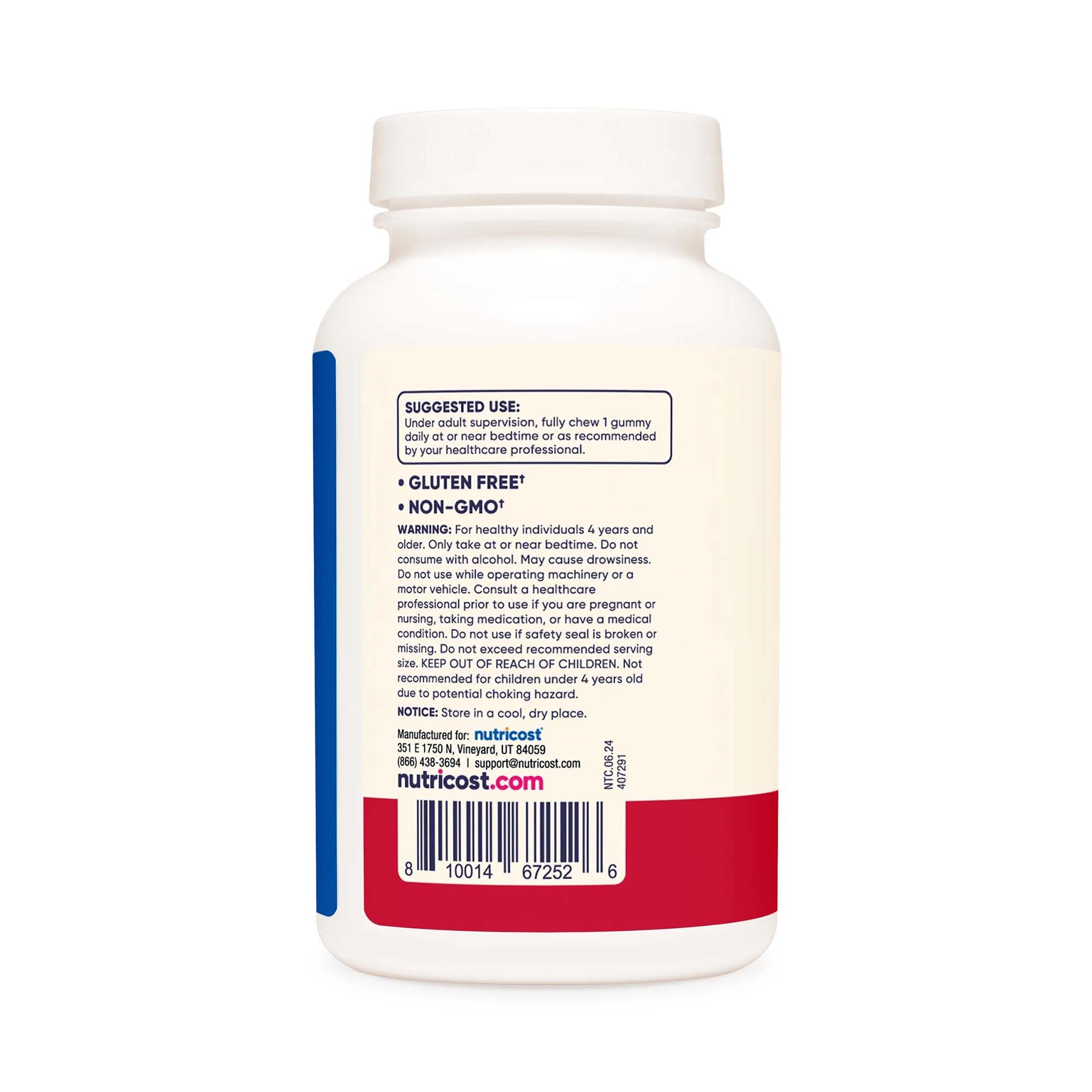 Dietary Supplement nutricost® Melatonin 1 mg Strength Gummy 120 Per Bottle - image 2