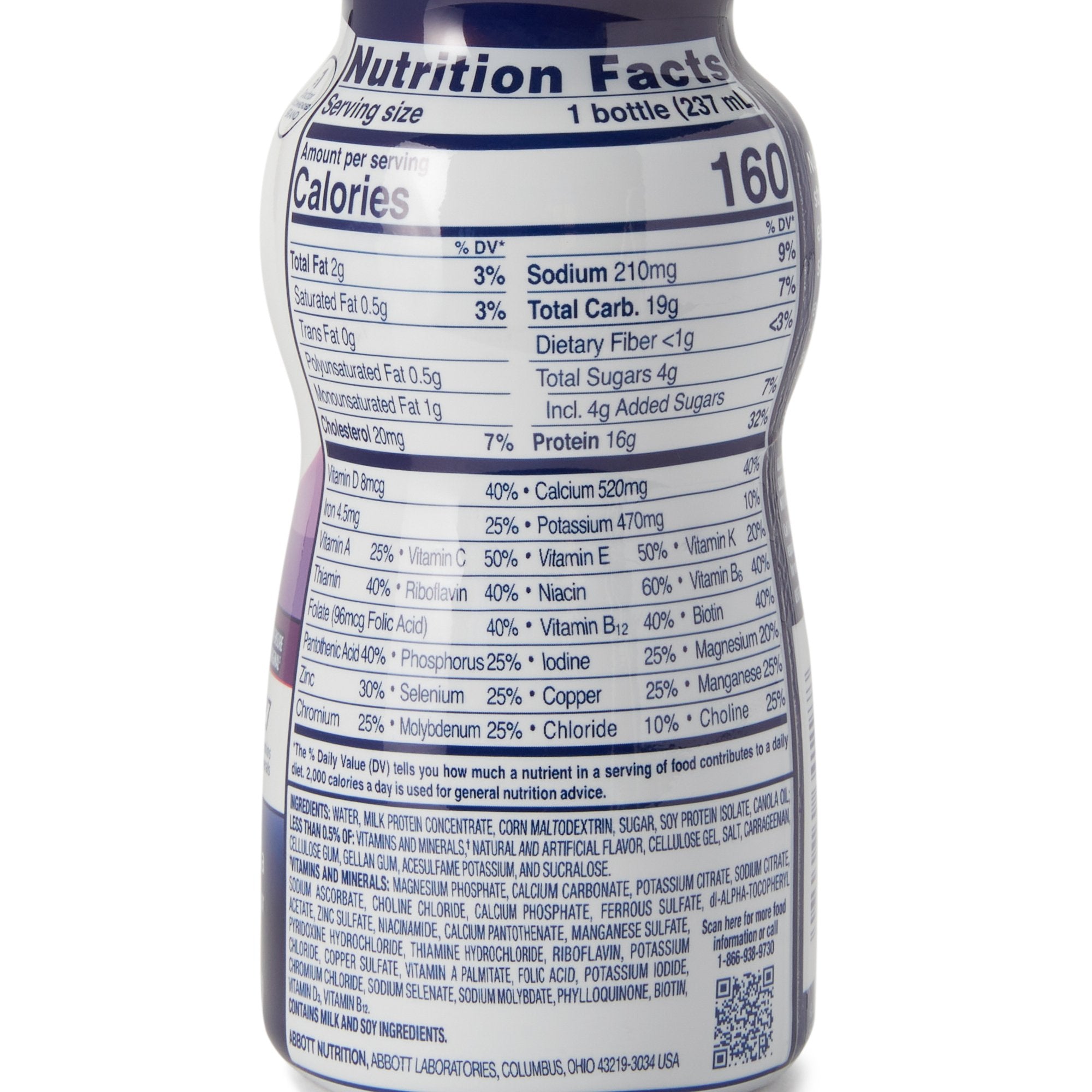 Oral Supplement Ensure® High Protein Shake Vanilla Flavor Liquid 8 oz. Bottle - image 2