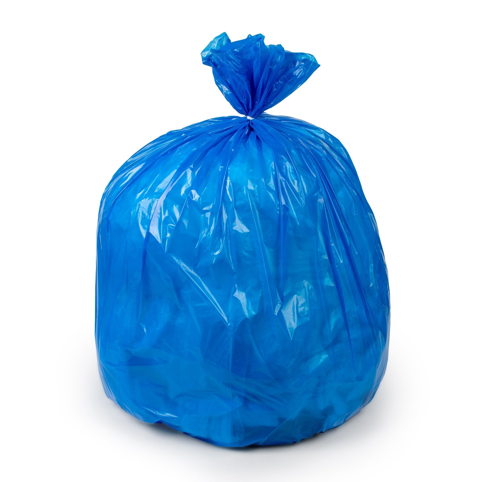 Colonial Bag Recycling Bags, Blue, 44 gal. (10 Units)