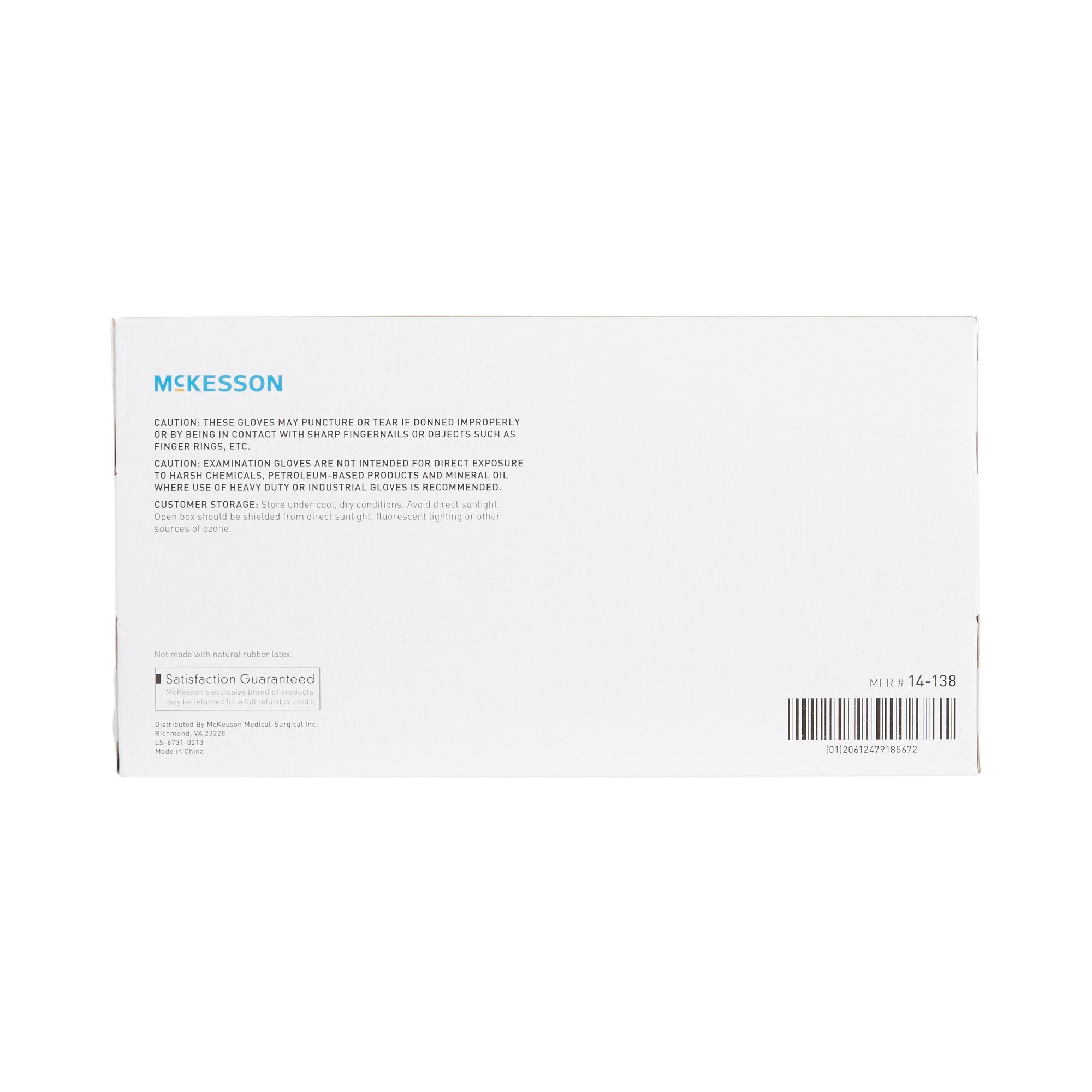 McKesson Large Vinyl Exam Gloves - Clear, Powder-Free (150 Pack)