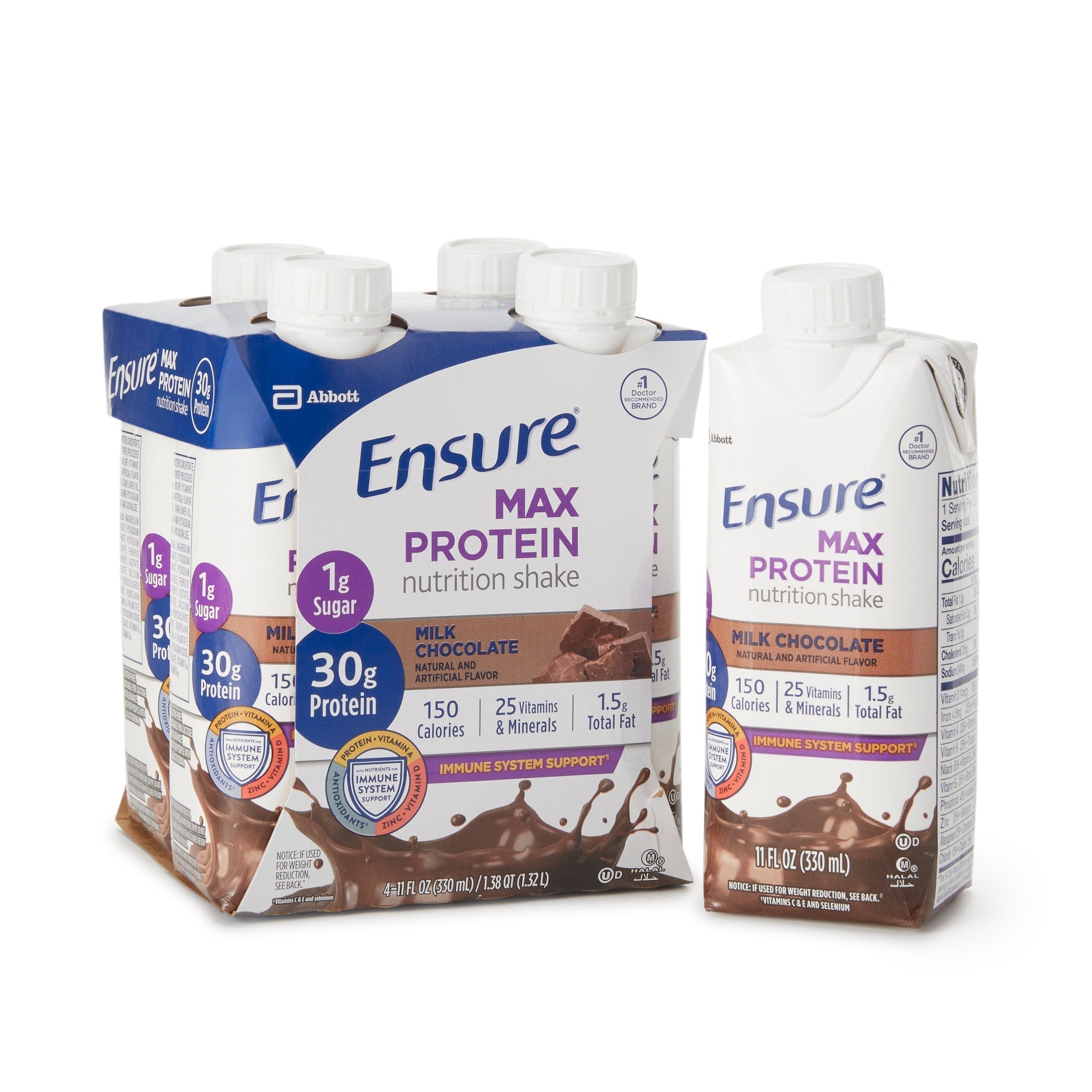 Ensure Max Protein Nutrition Shake - Milk Chocolate, 11oz, 12 Pack