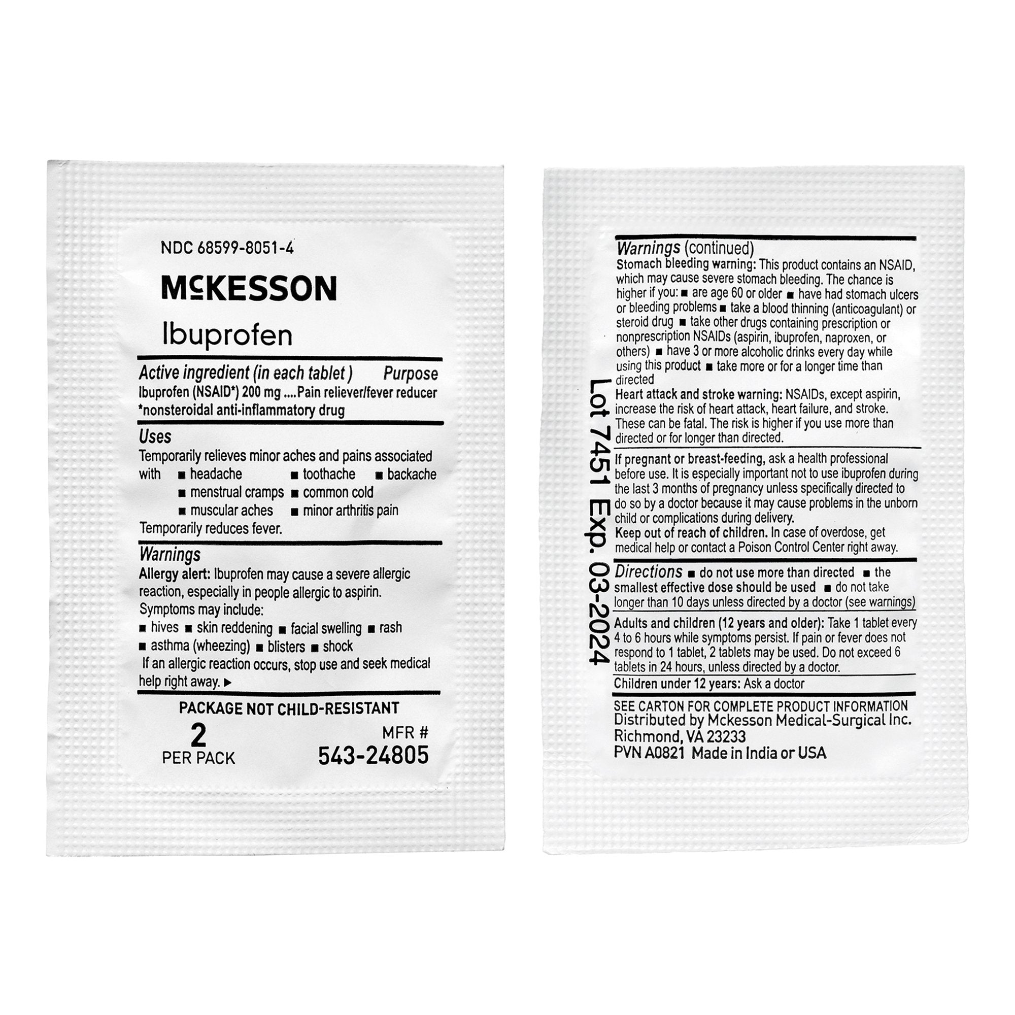 McKesson Ibuprofen Pain Relief (200 Units)