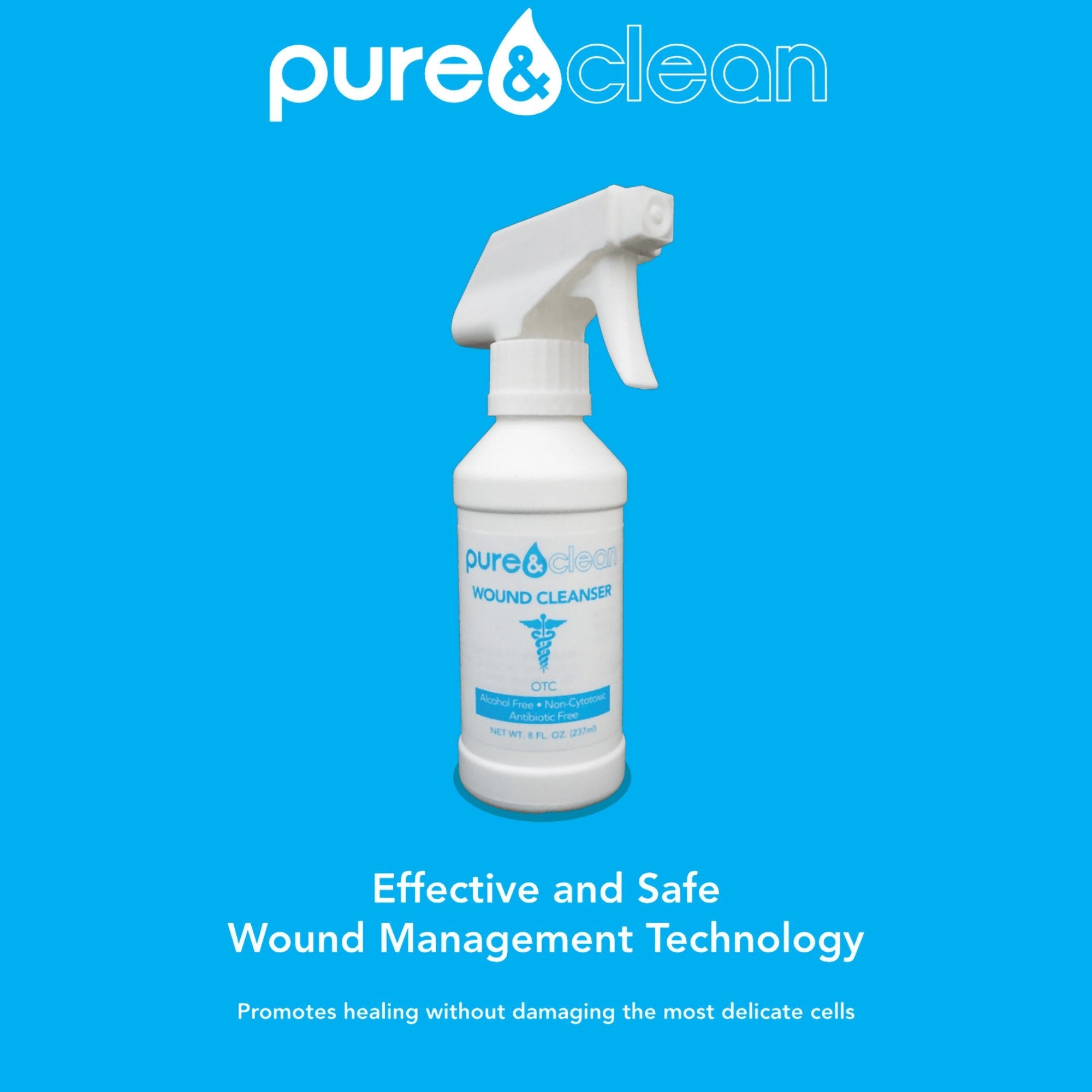 Pure & Clean Wound Cleanser, 8 oz. Pump Bottle (1 Unit)