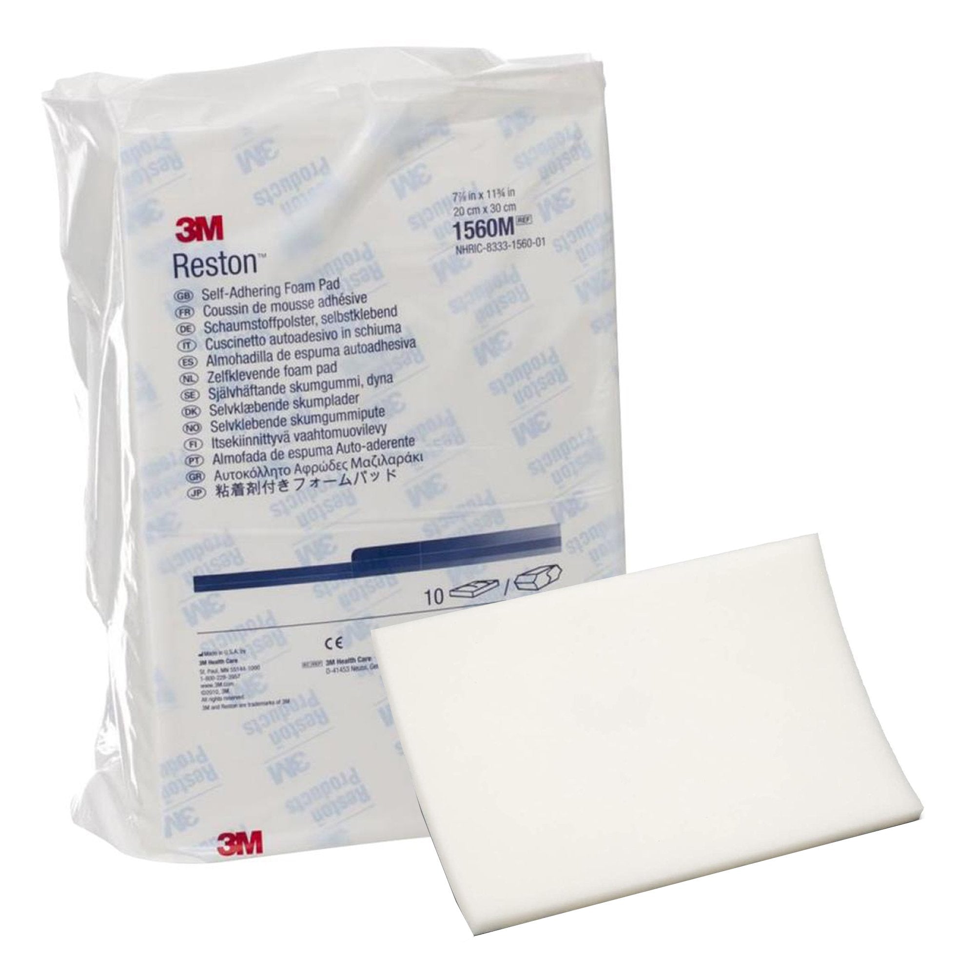 3M™ Reston™ Self-Adhering Pad, 7-7/8 x 11¾ Inch (10 Units)