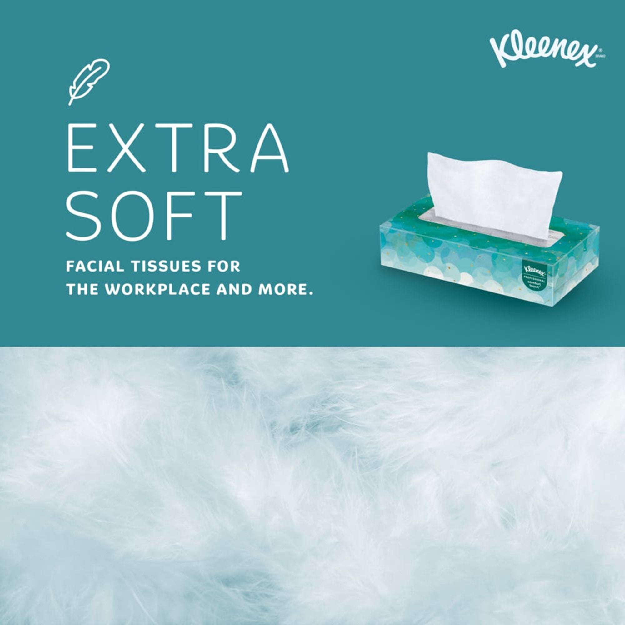 Kleenex Premium Soft Facial Tissues - 100 Count, 8.4"x8" White Tissues