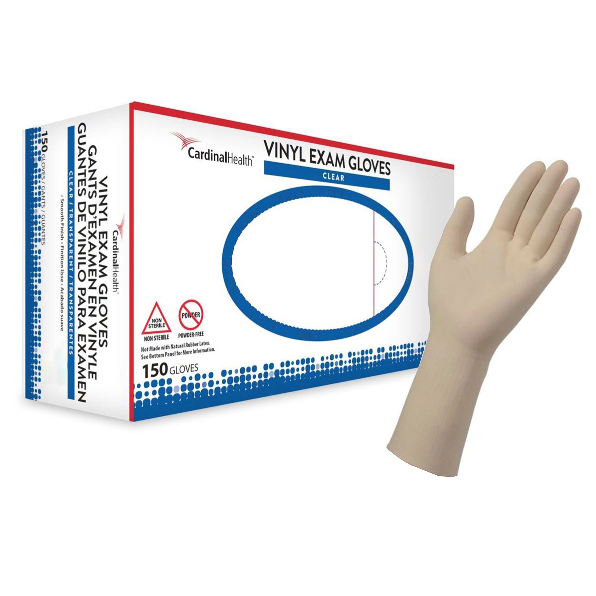 Esteem™ Vinyl Exam Glove, Large, Clear (150 Units)