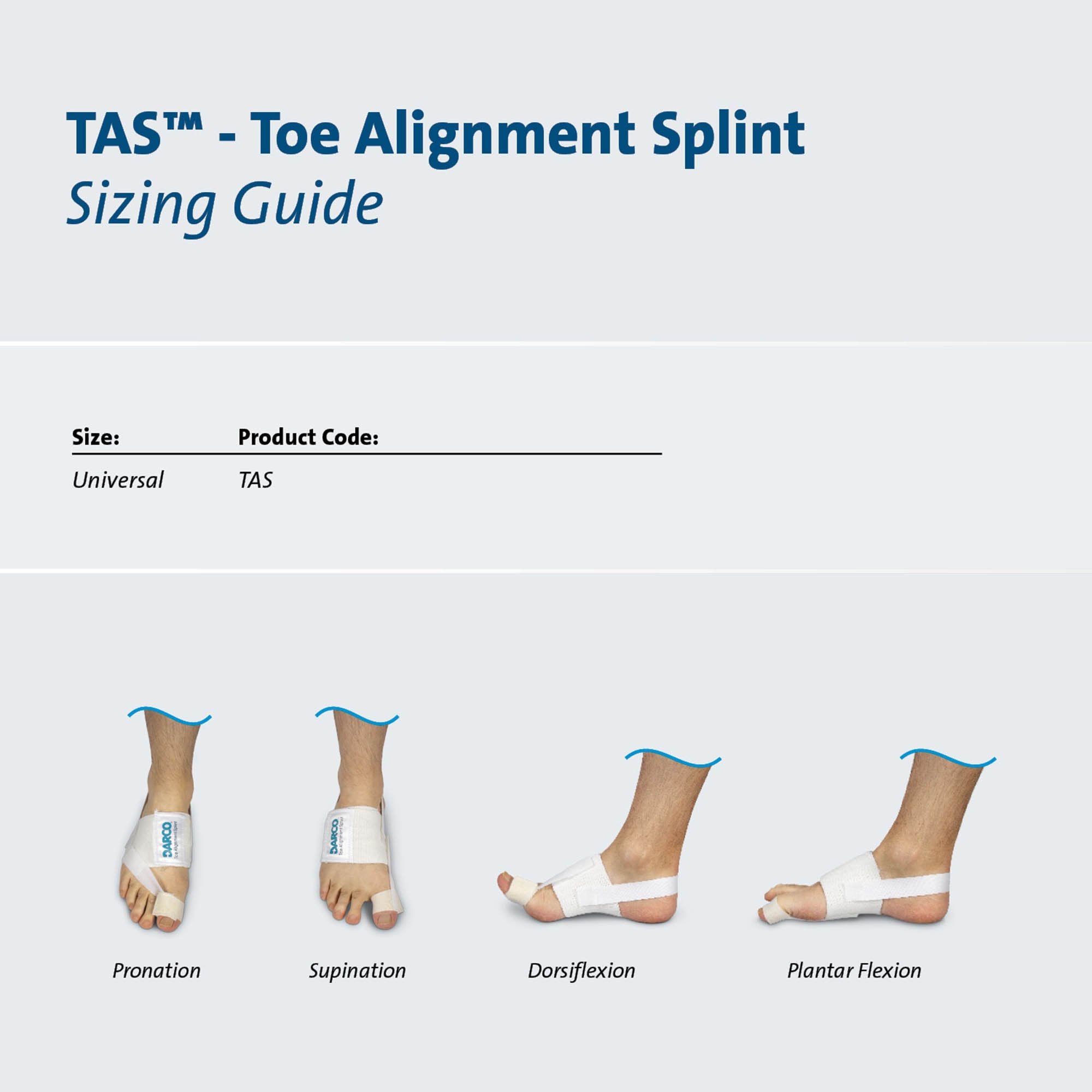 TAS™ Toe Splint, One Size Fits Most (1 Unit)