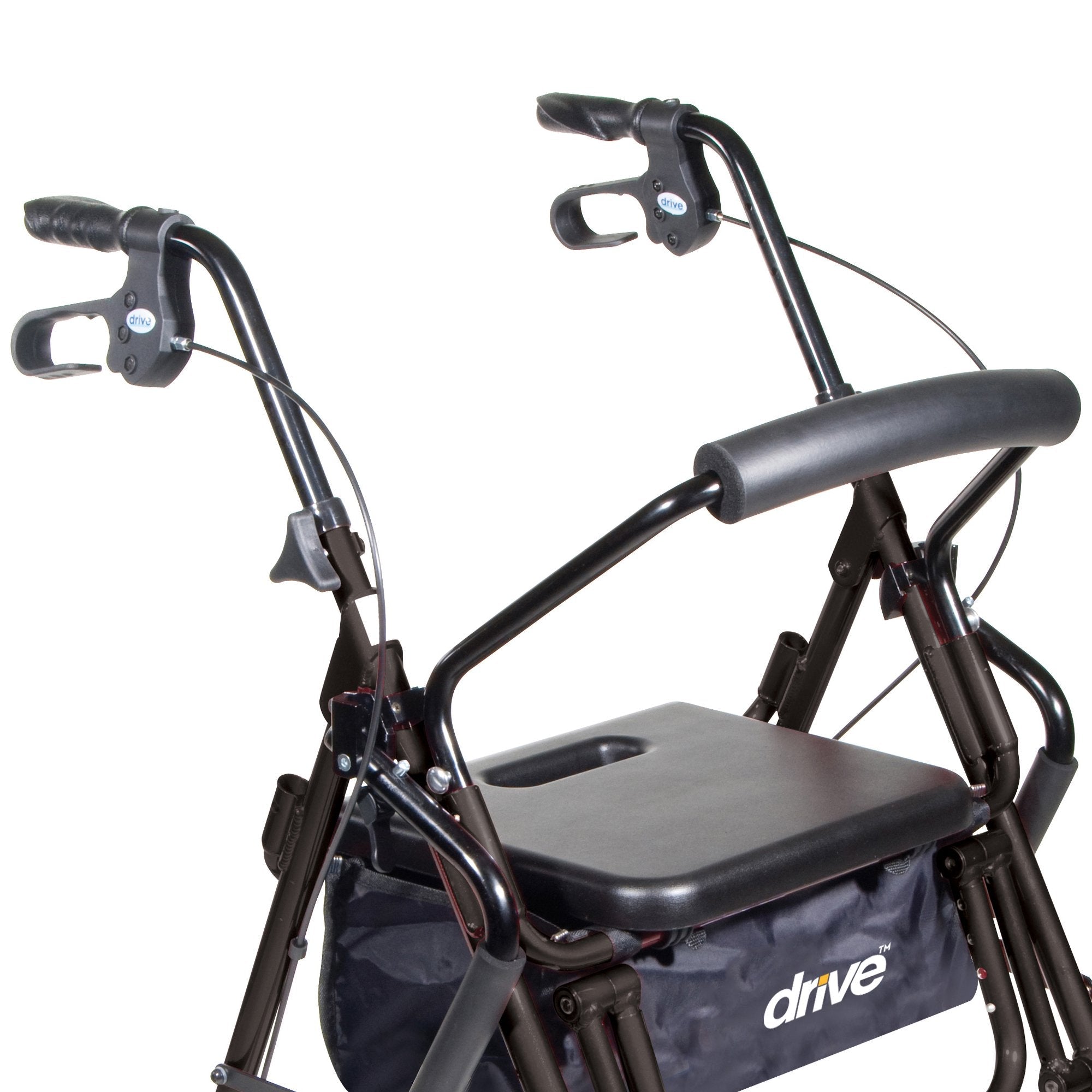 drive™ Duet Four-Wheel Rollator, Black (1 Unit)