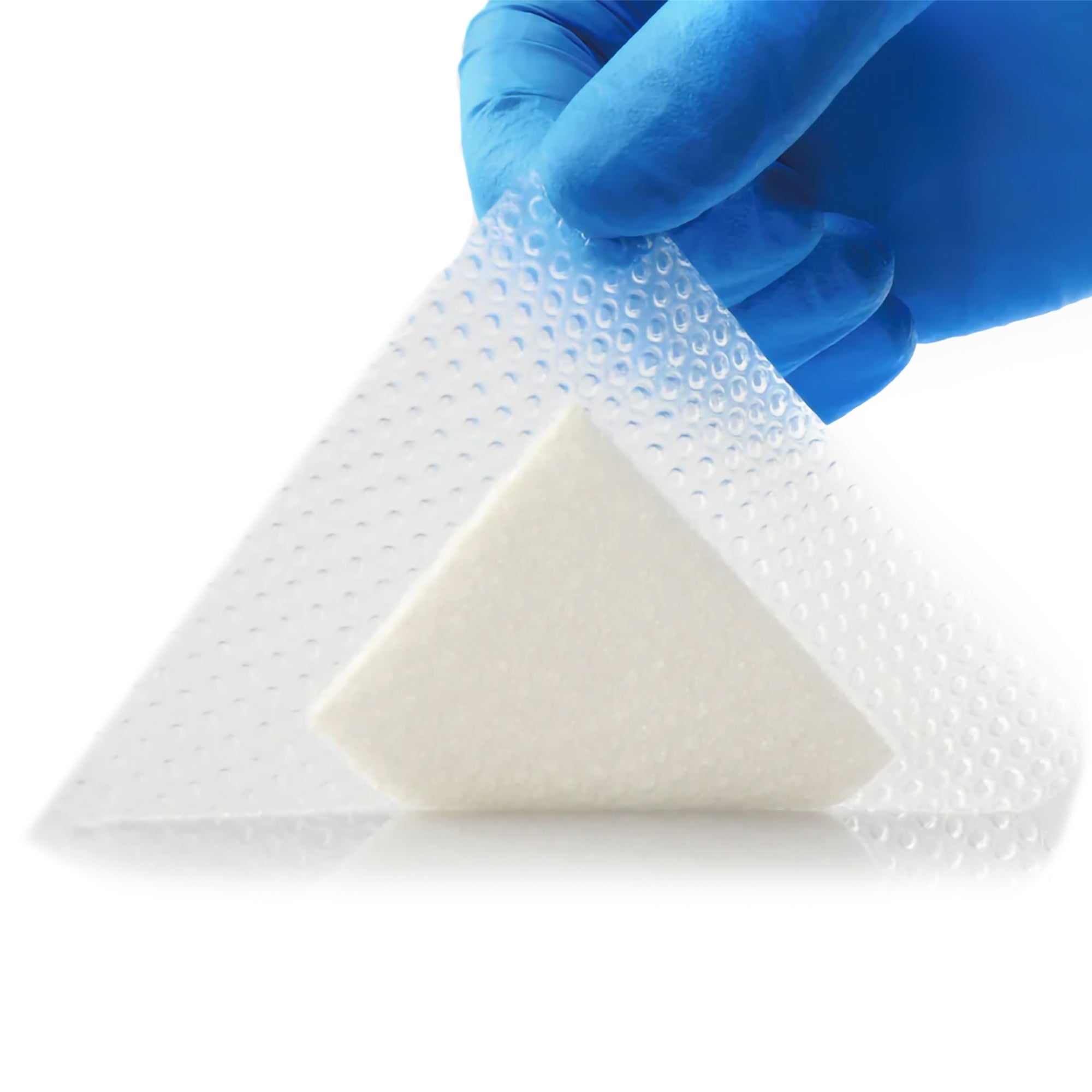 Adhesive Dressing Excel SAP 4 X 4 Inch Nonwoven / Silicone / Film Square White Sterile (10 Units)