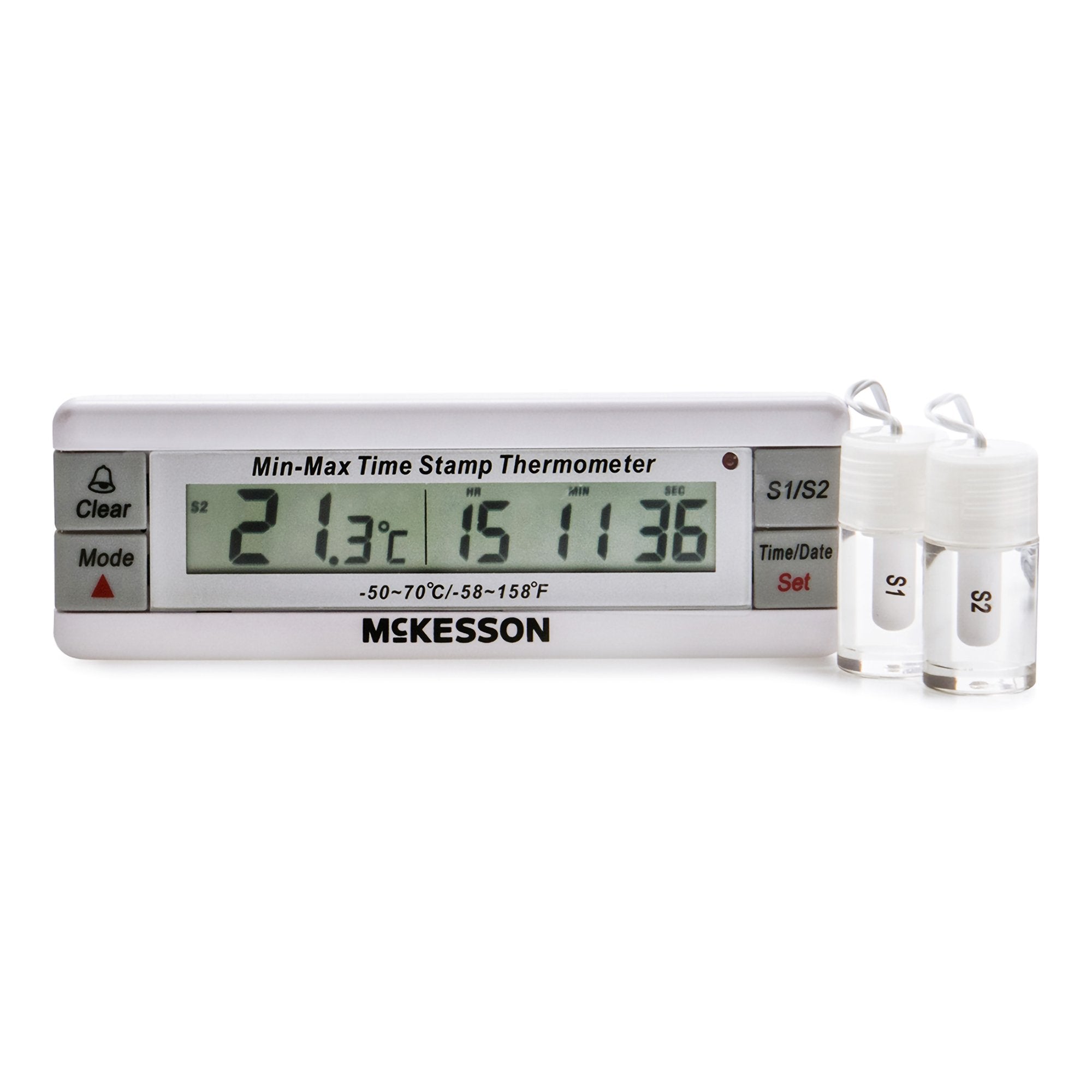 McKesson Refrigerator / Freezer Thermometer, Digital Display, -58° to +158°F (-50° to +70°C) (1 Unit)