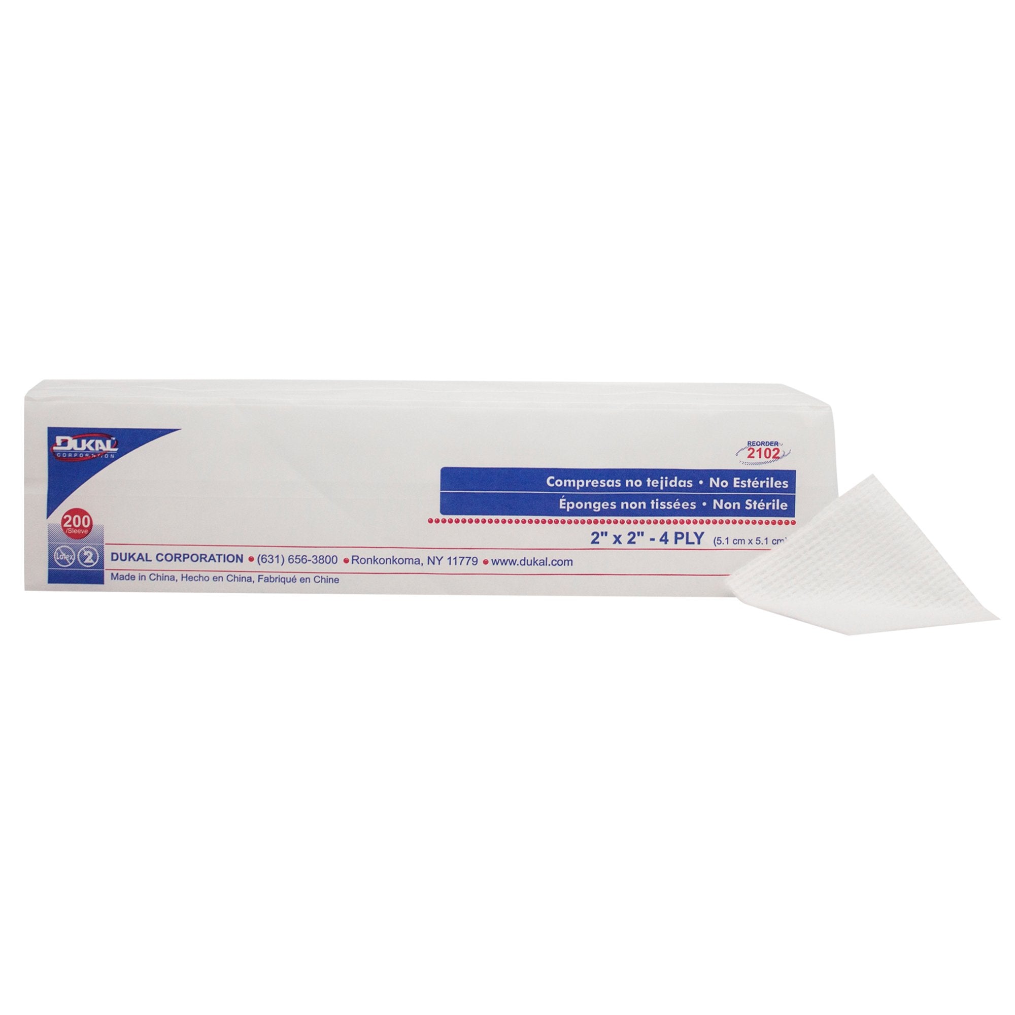 Clinisorb Nonwoven Sponge, 2 x 2 Inch (200 Units)