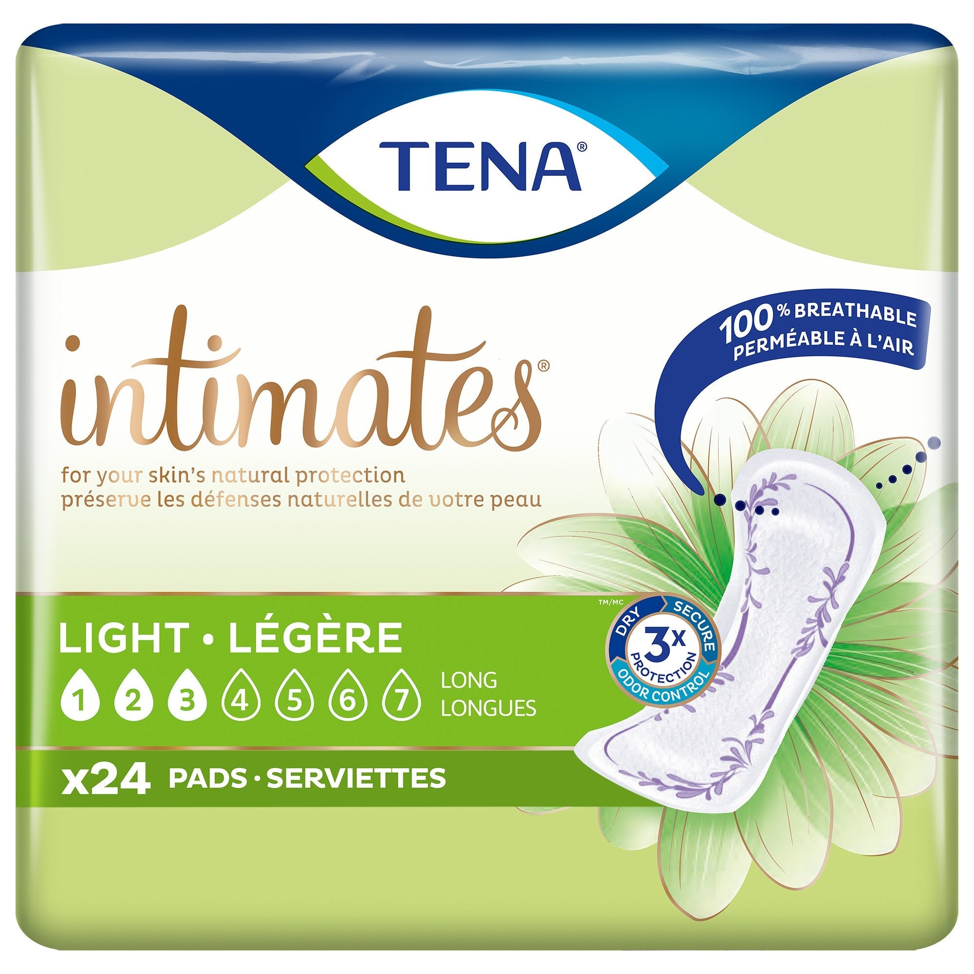 Tena® Intimates™ Ultra Thin Light Long Bladder Control Pad, 10-Inch Length (24 Units)