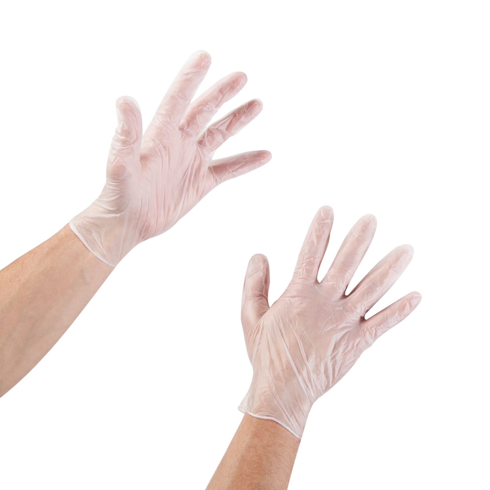 McKesson Vinyl Exam Gloves XL - Clear, Non-Sterile, Powder-Free (130 Pack)