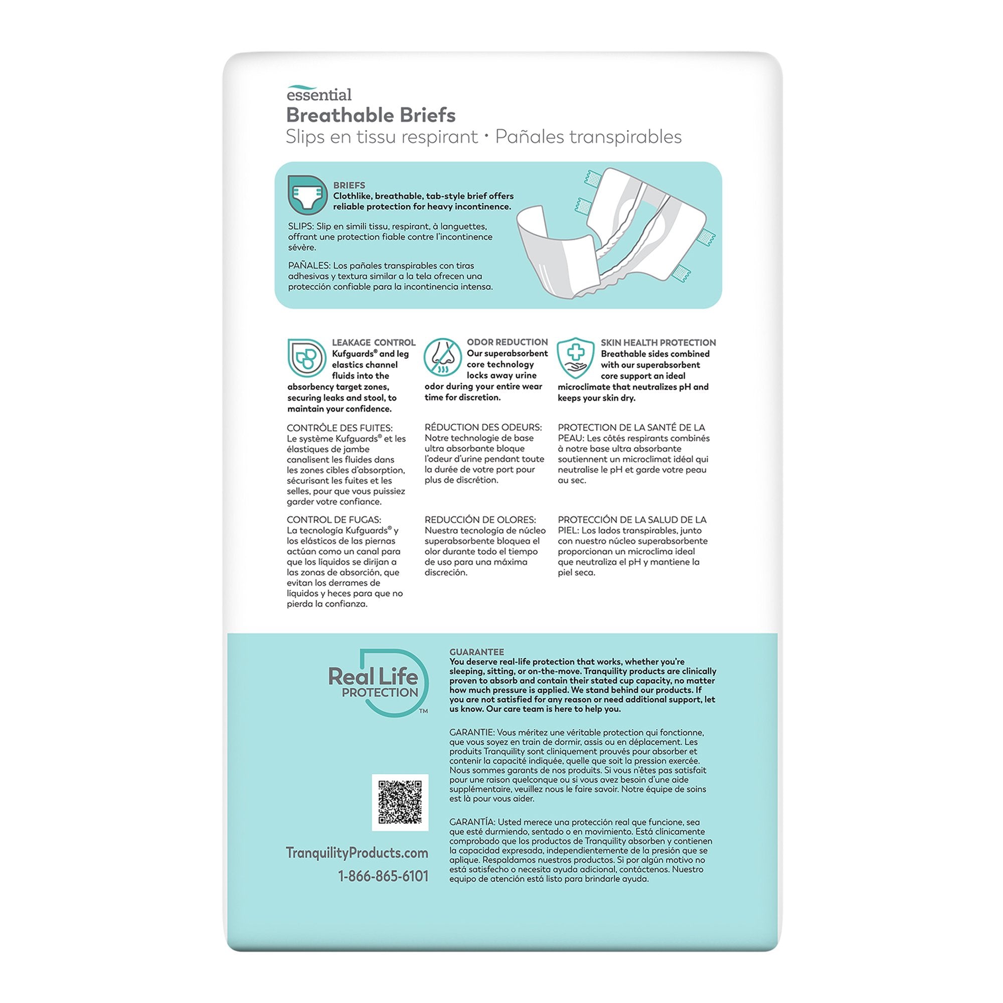 Tranquility® Essential Heavy Incontinence Brief, Small (10 Units)