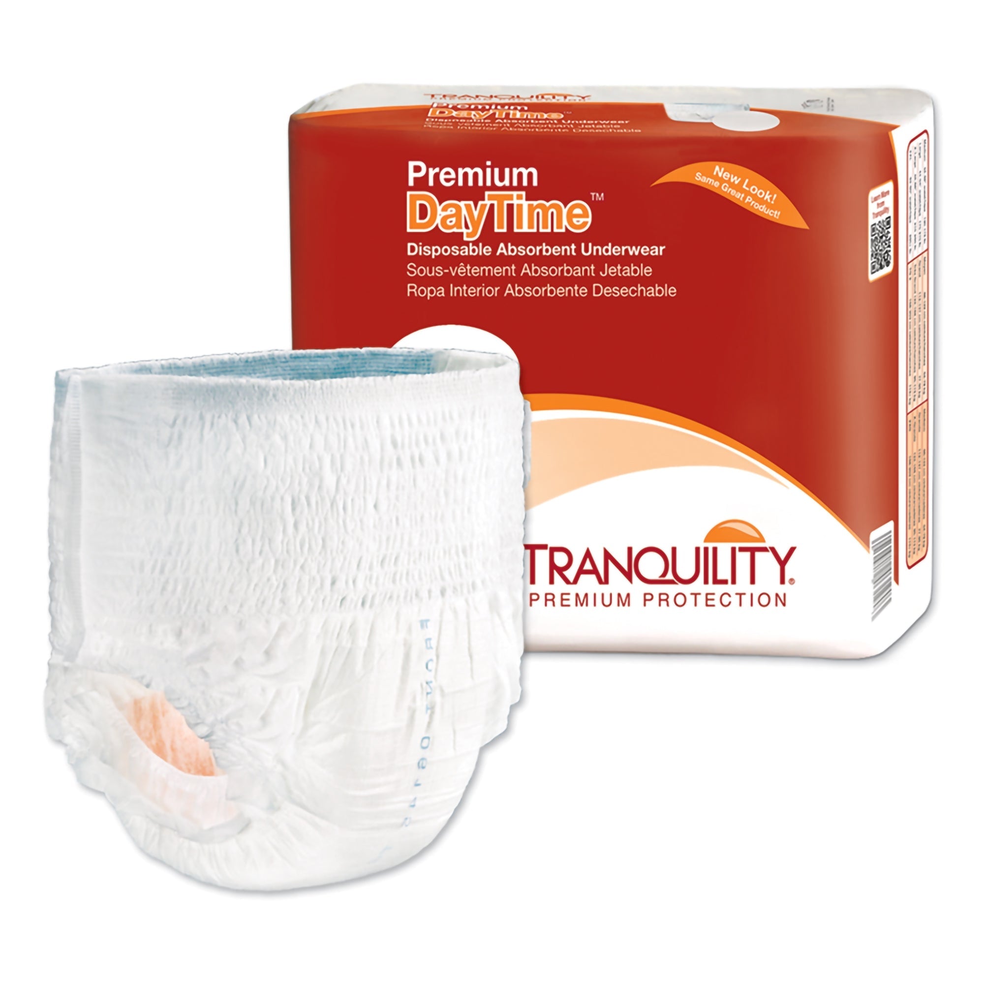 Tranquility Premium DayTime Underwear, Heavy Absorbency, 2XL, 12 Pack