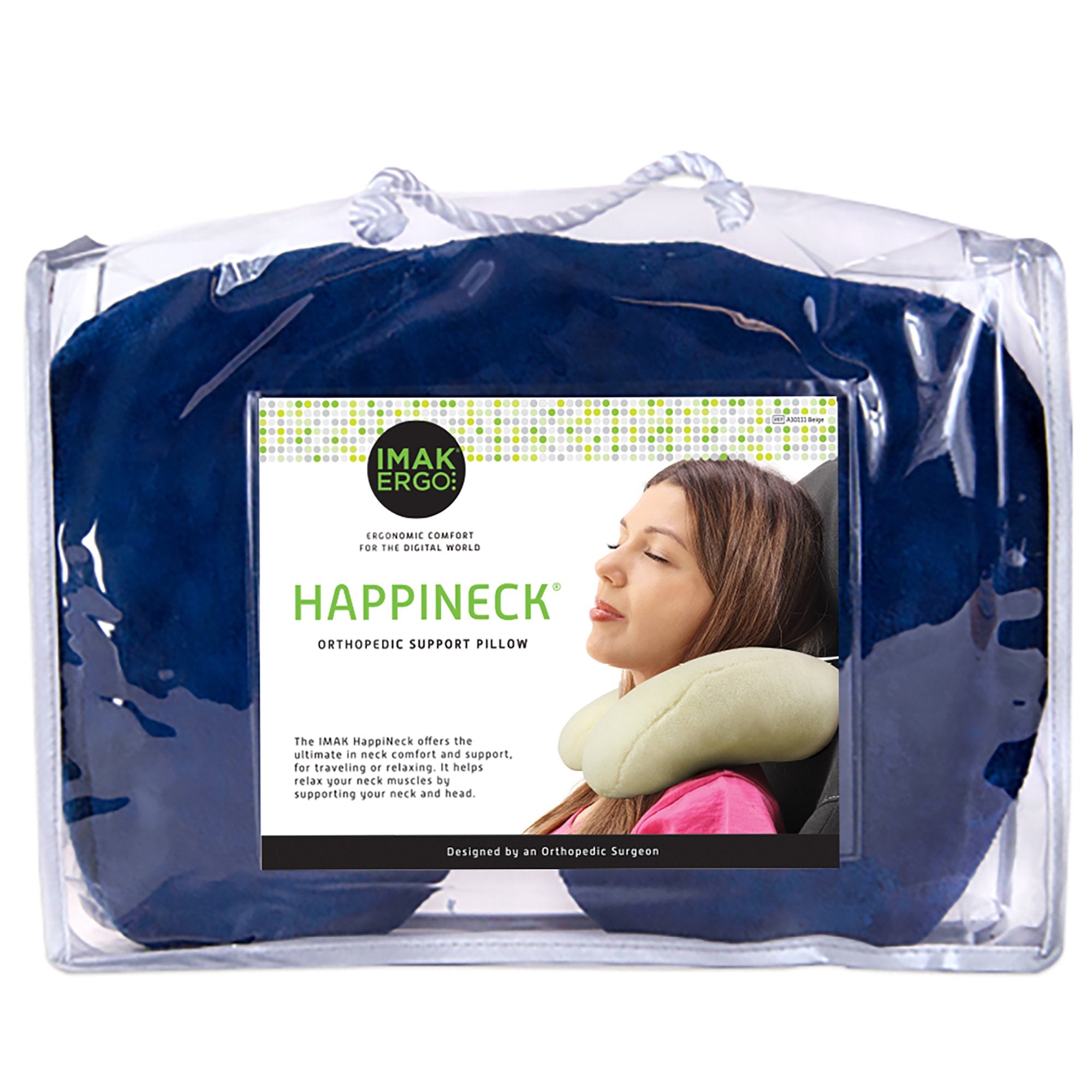 IMAK® Ergo HappiNeck™ Crescent Neck Pillow, Blue (1 Unit)