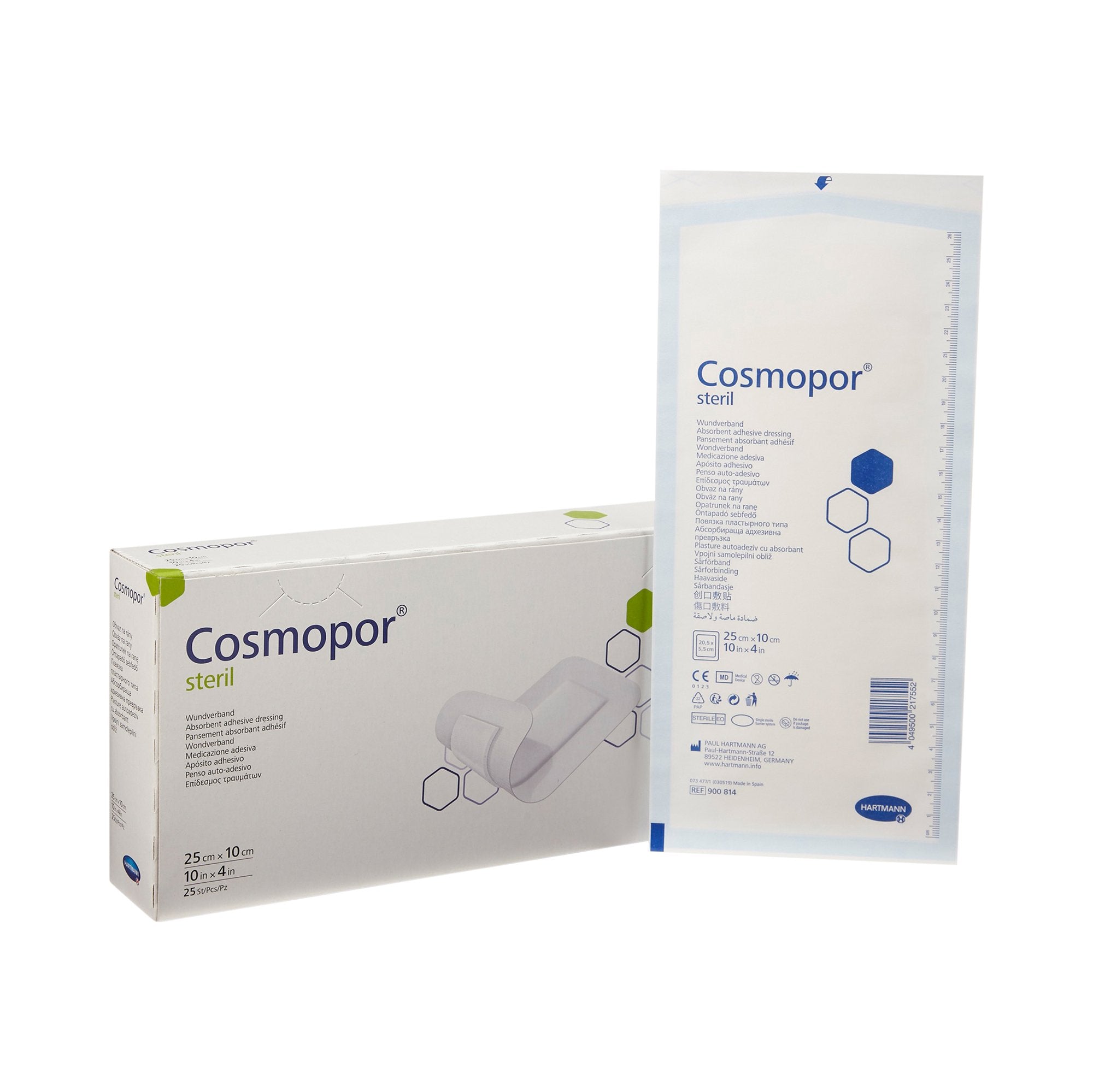 Cosmopor® Adhesive Dressing, 4 x 10 Inch (25 Units)