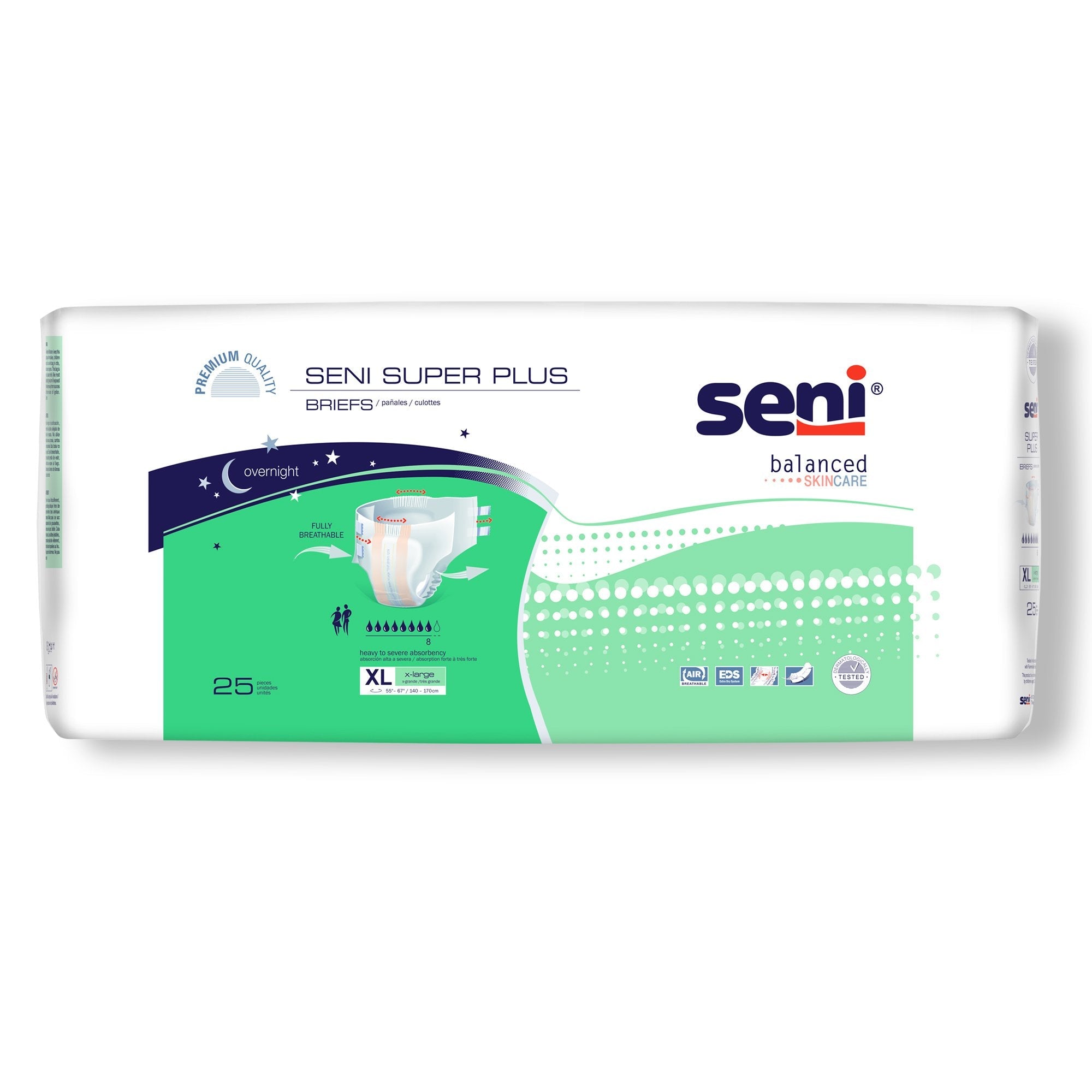 Seni® Super Plus Severe Absorbency Incontinence Brief, Extra Large (25 Units)