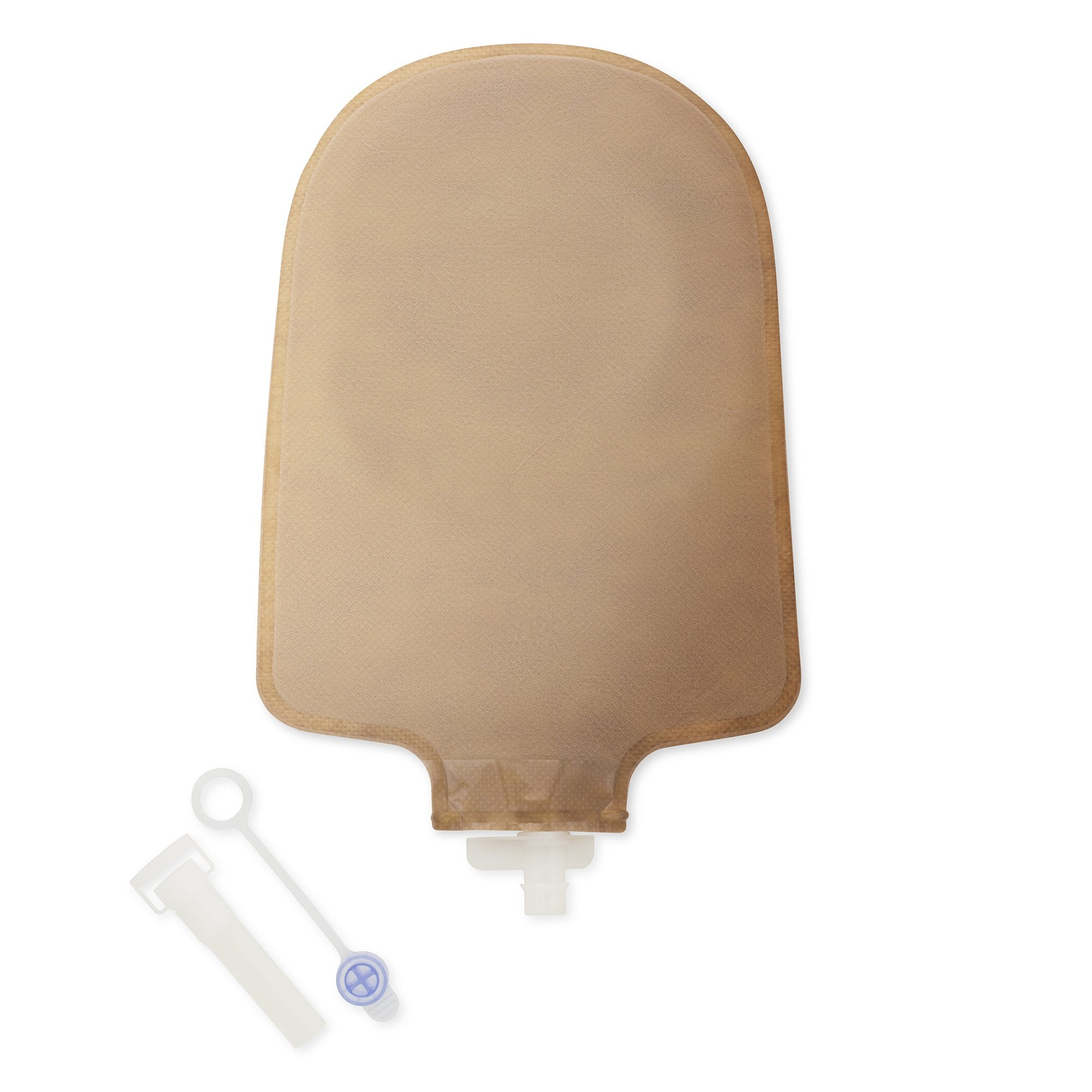 Premier™ One-Piece Drainable Beige Urostomy Pouch, 9 Inch Length, 1 Inch Stoma (5 Units)