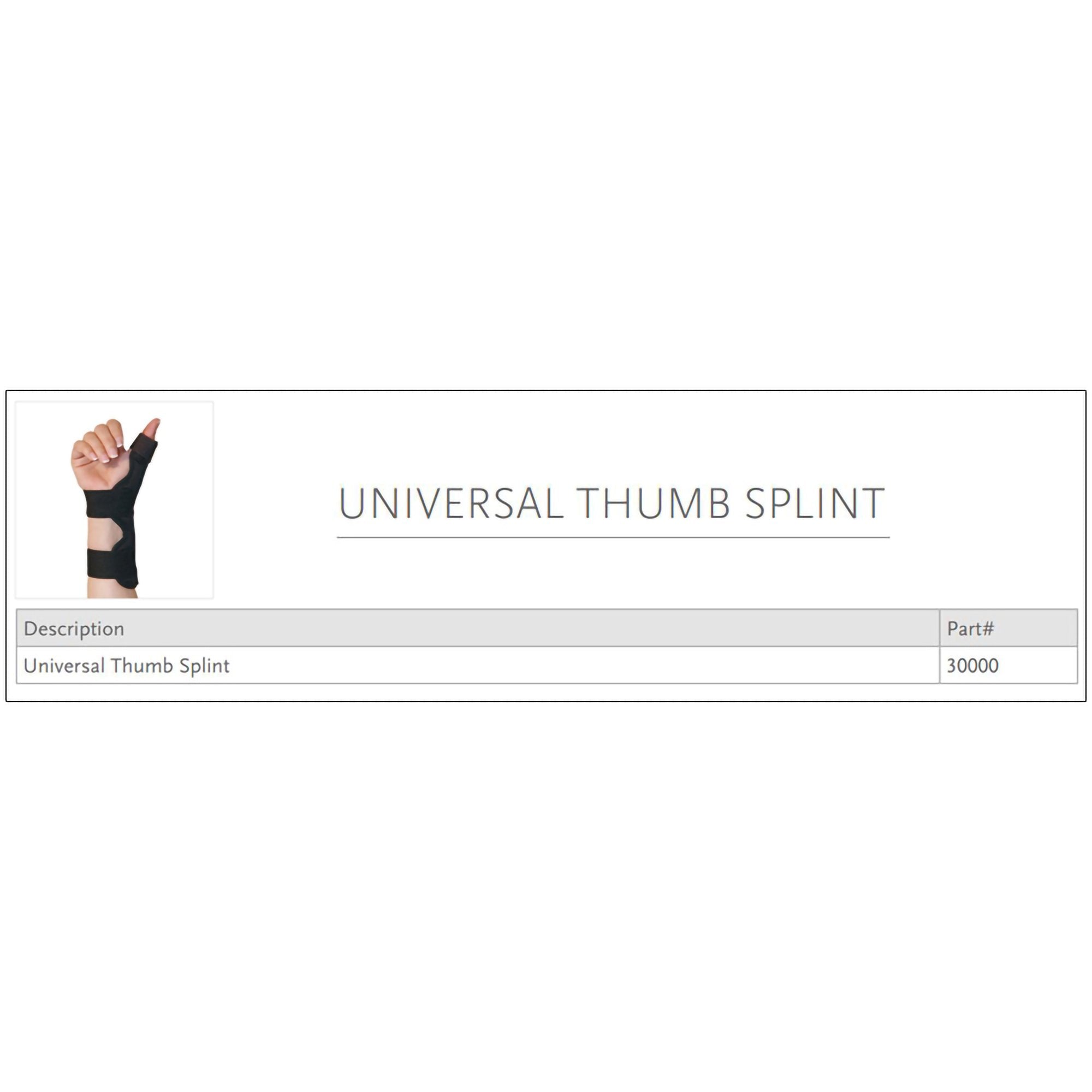 Ossur® Thumb Splint, One Size Fits Most (1 Unit)