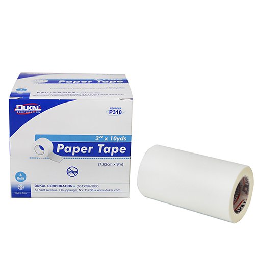 Dukal™ Paper Medical Tape, 3 Inch x 10 Yard, White (48 Units)